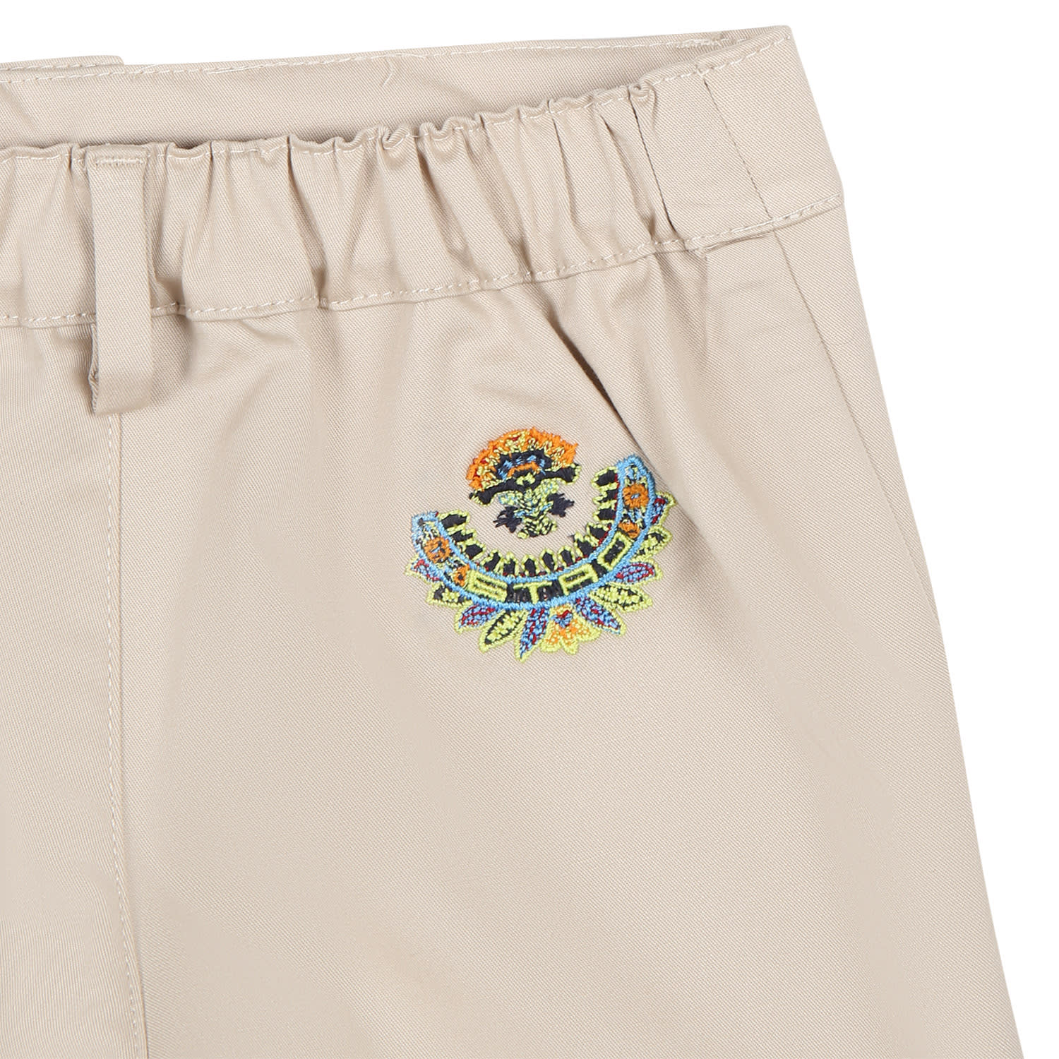 Shop Etro Elegant Beige Shorts For Baby Boy