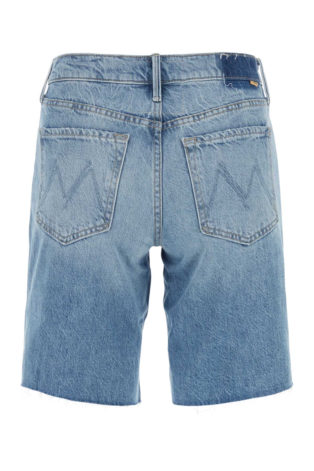 Shop Mother Denim Bermuda Shorts In Azzurro