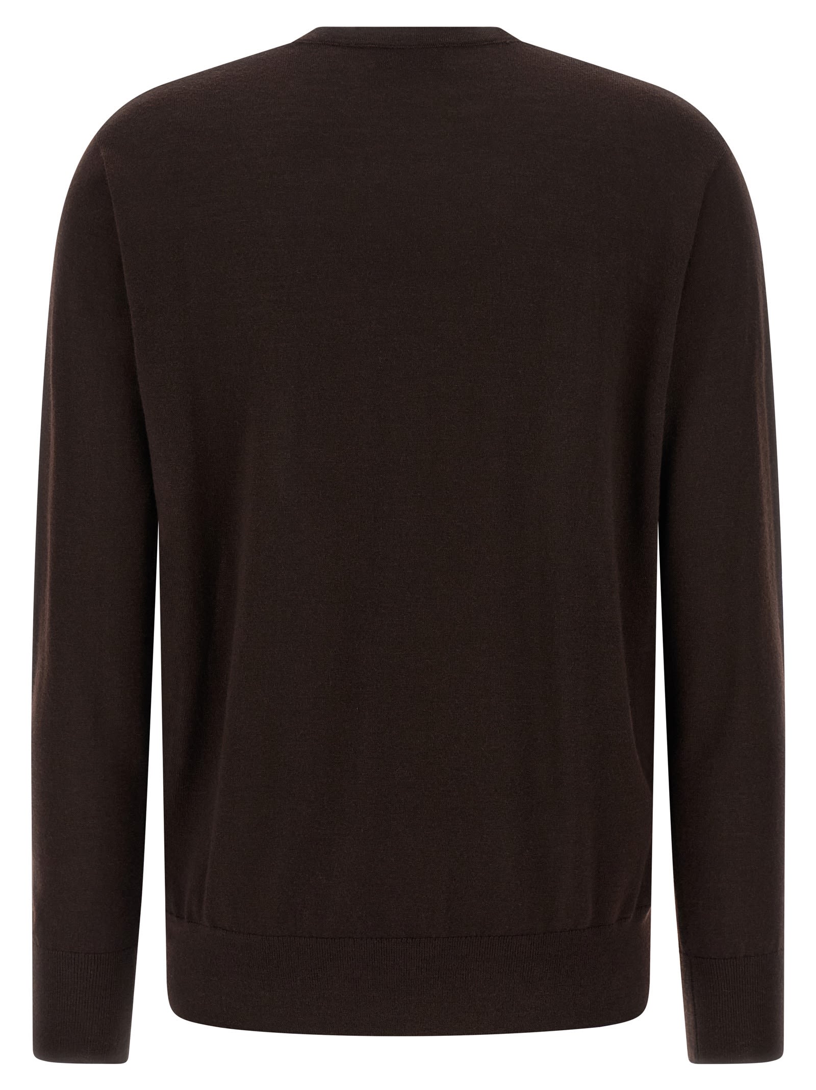 Dries Van Noten Brown Fine Merino Wool Loose-fit Sweater In Brown
