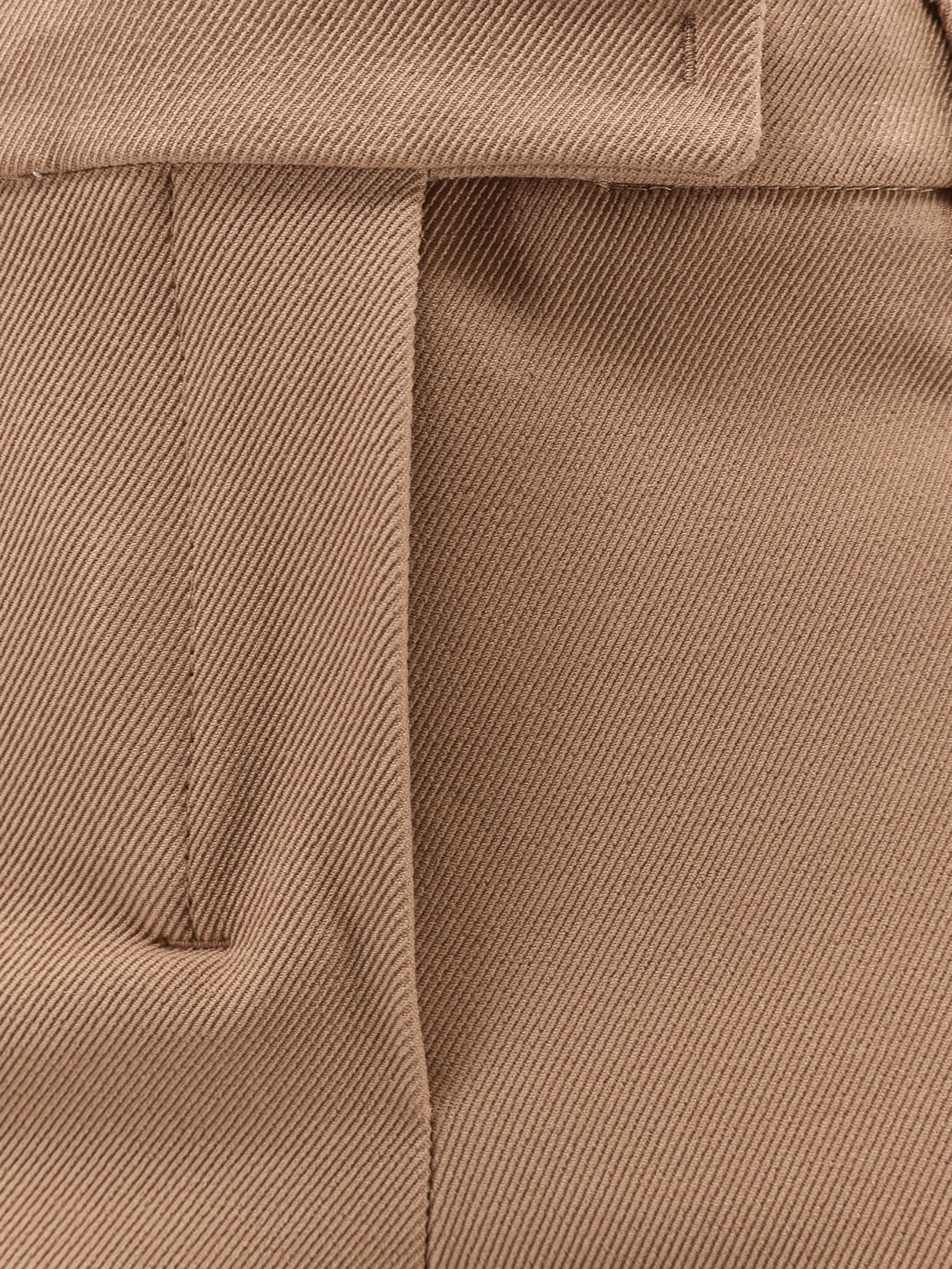 S Max Mara Umanita Cotton Blend Trousers In Brown
