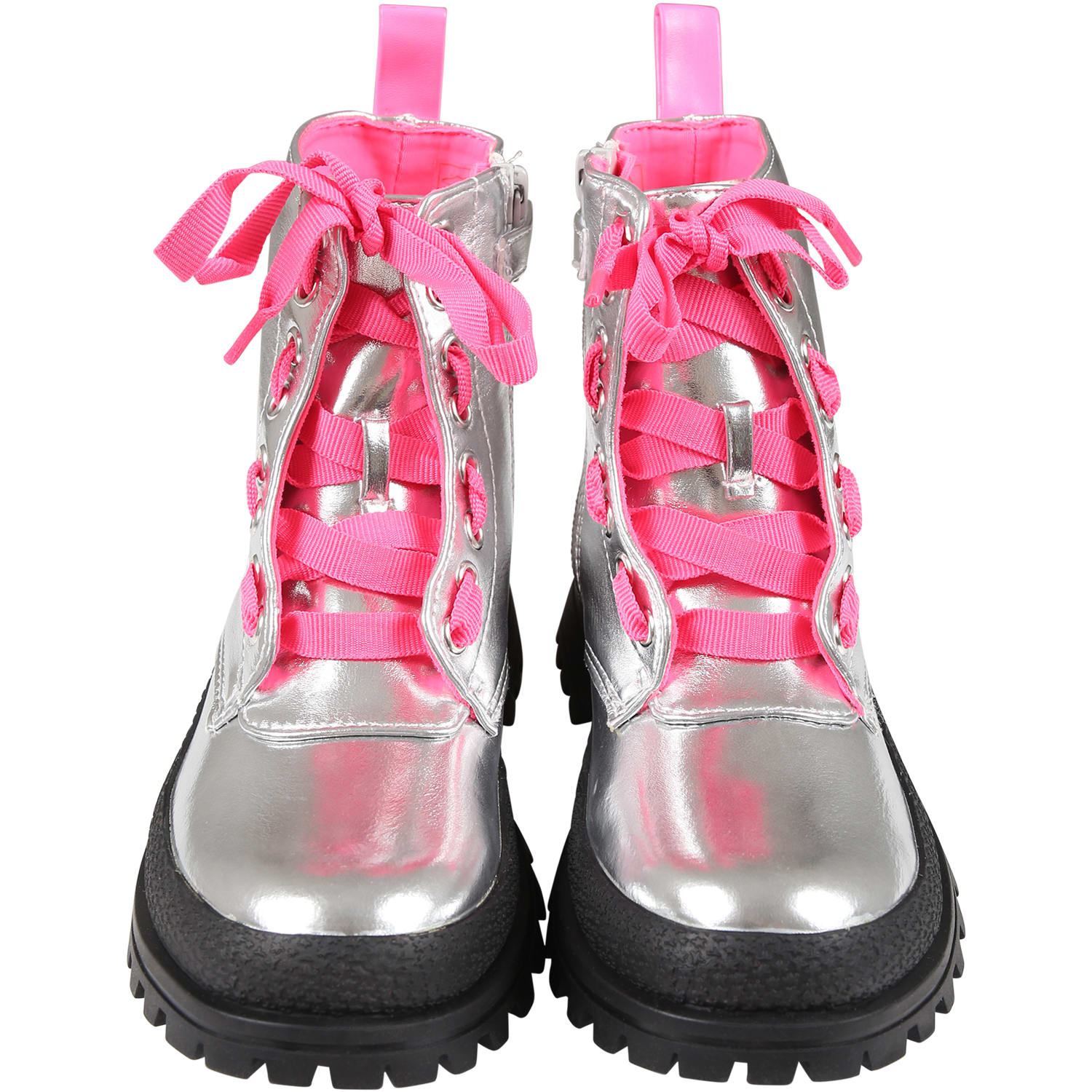 Shop Billieblush Silver Boots For Girl