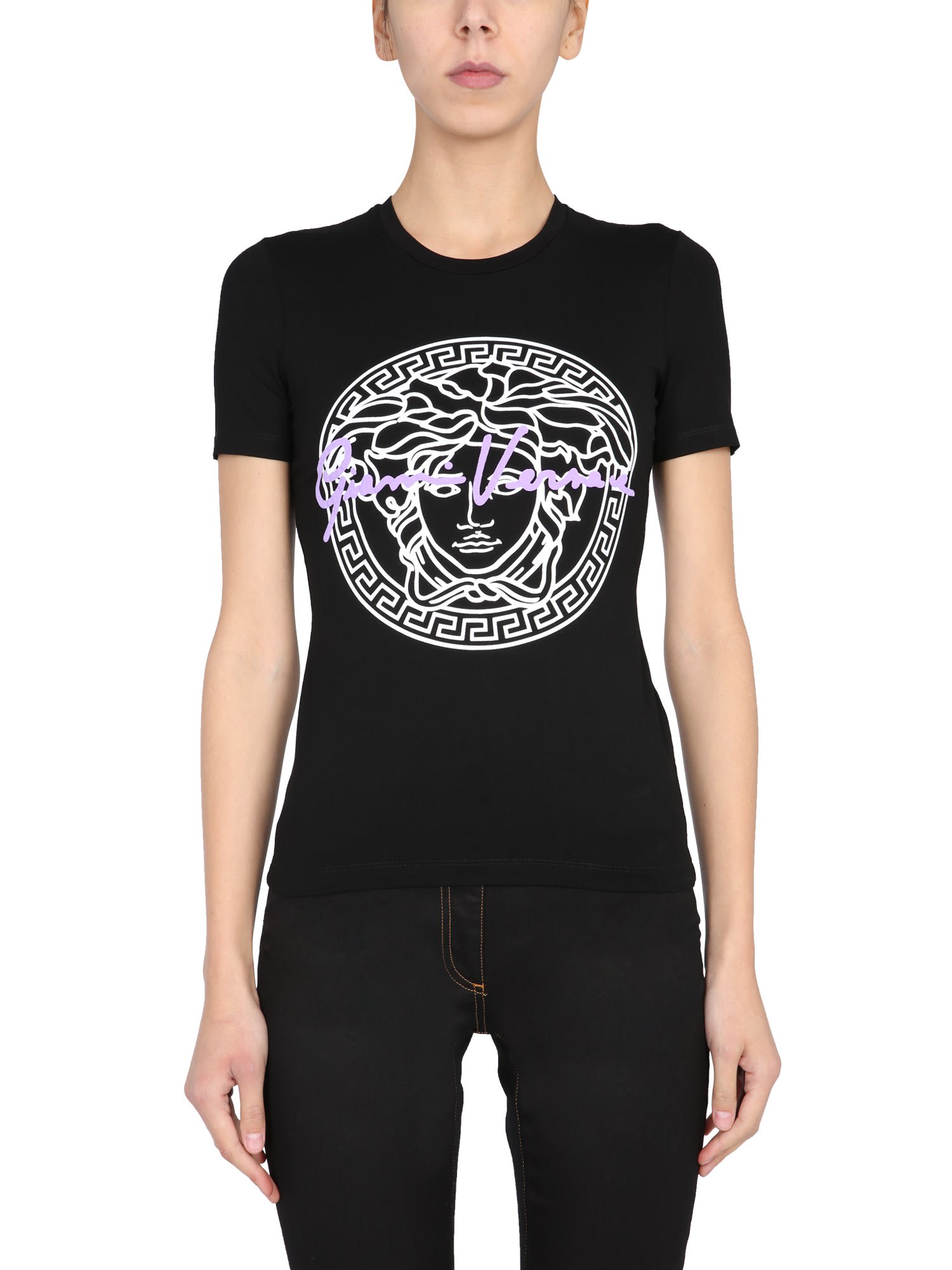 Versace T-shirt With Medusa Motif