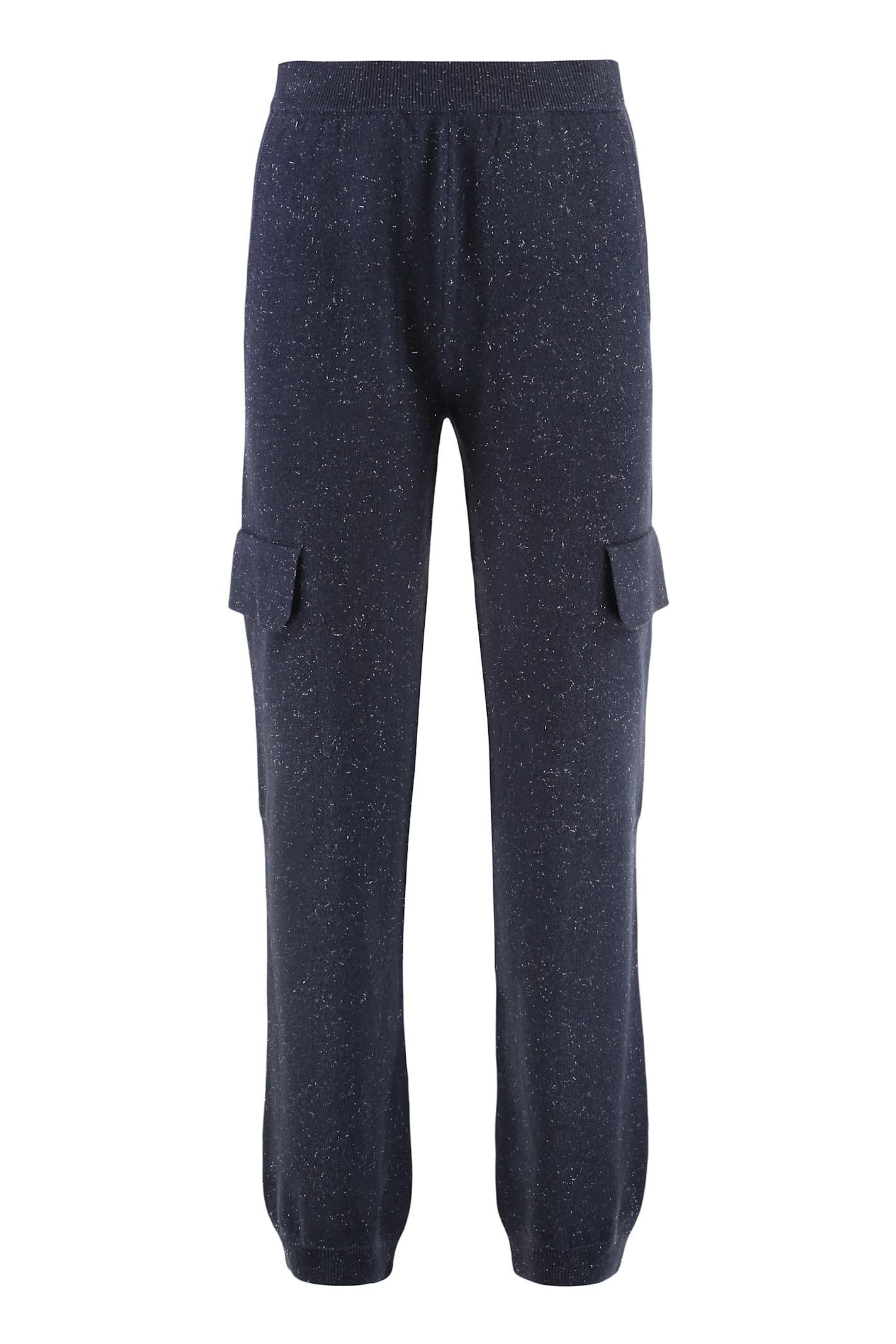 Peserico Stretch Waist Casual Pants In Blue