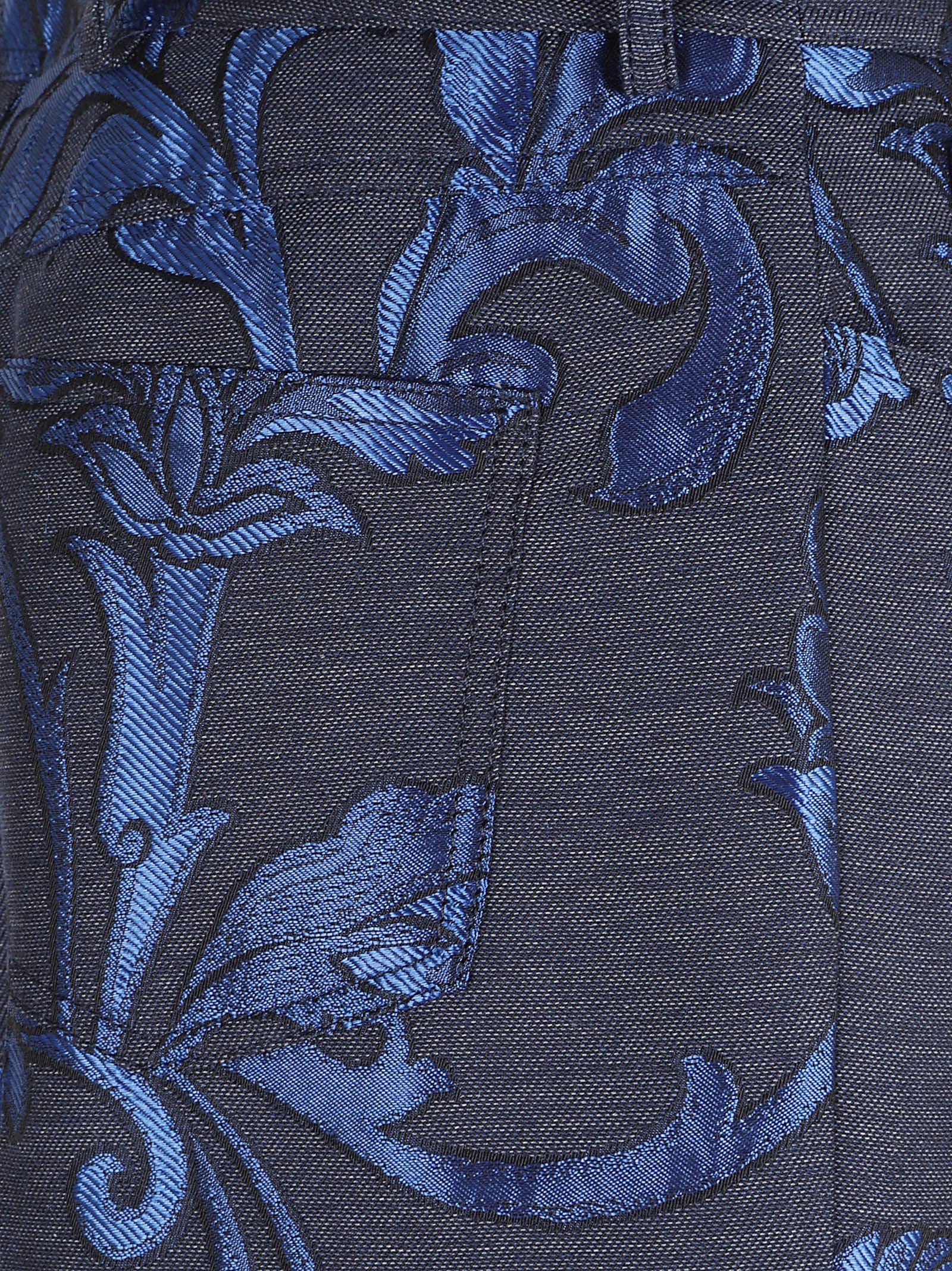 Etro Belt Loop Track Pants In Blue