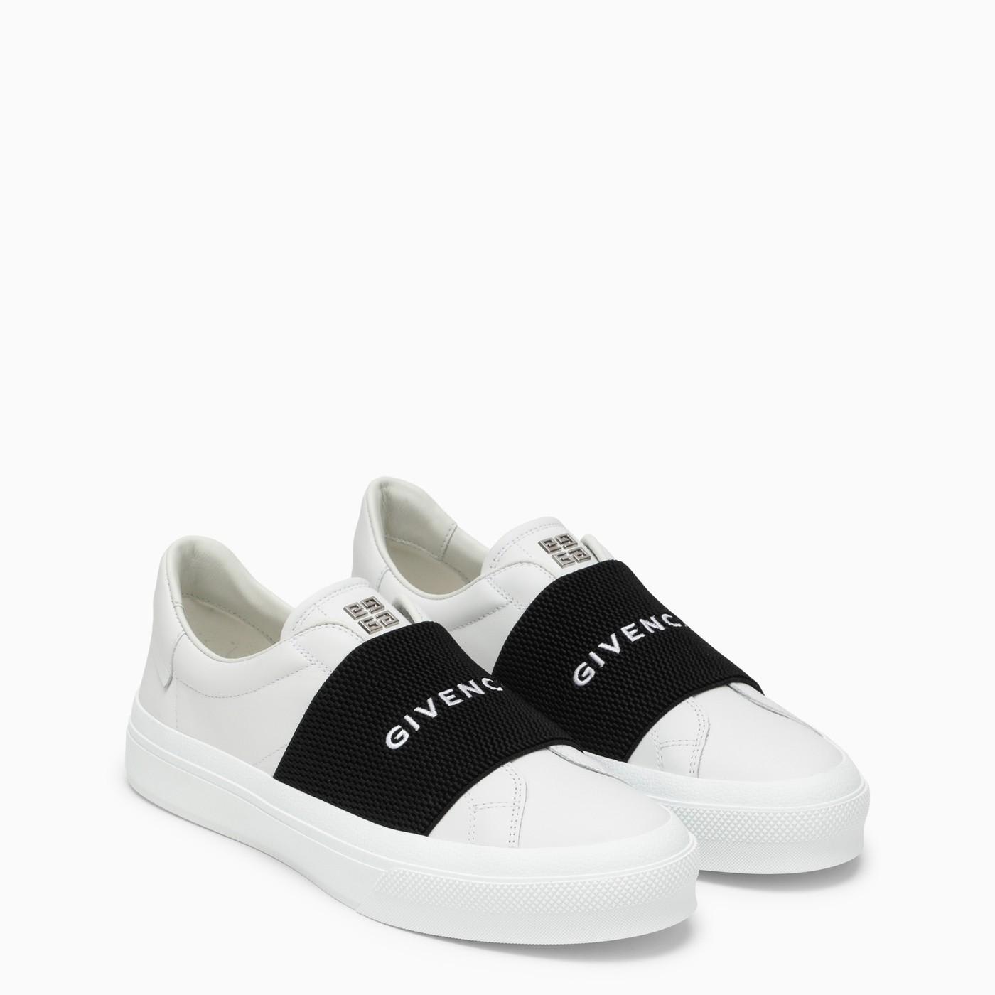 Shop Givenchy White Sneakers With Logo Band