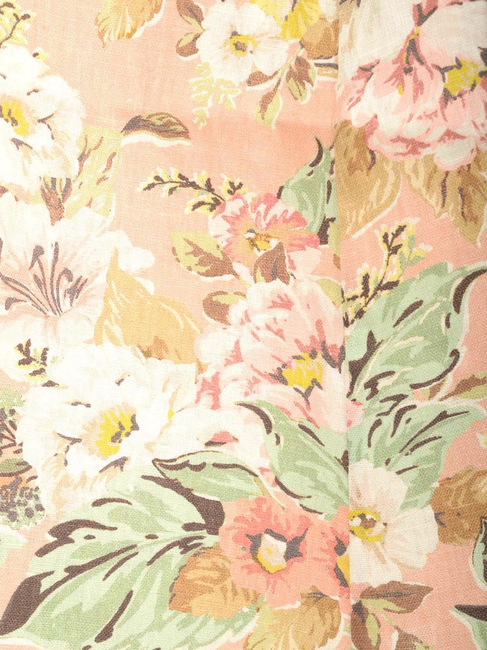 Shop Zimmermann Matchmaker Floral Printed Picnic Dress In Pink