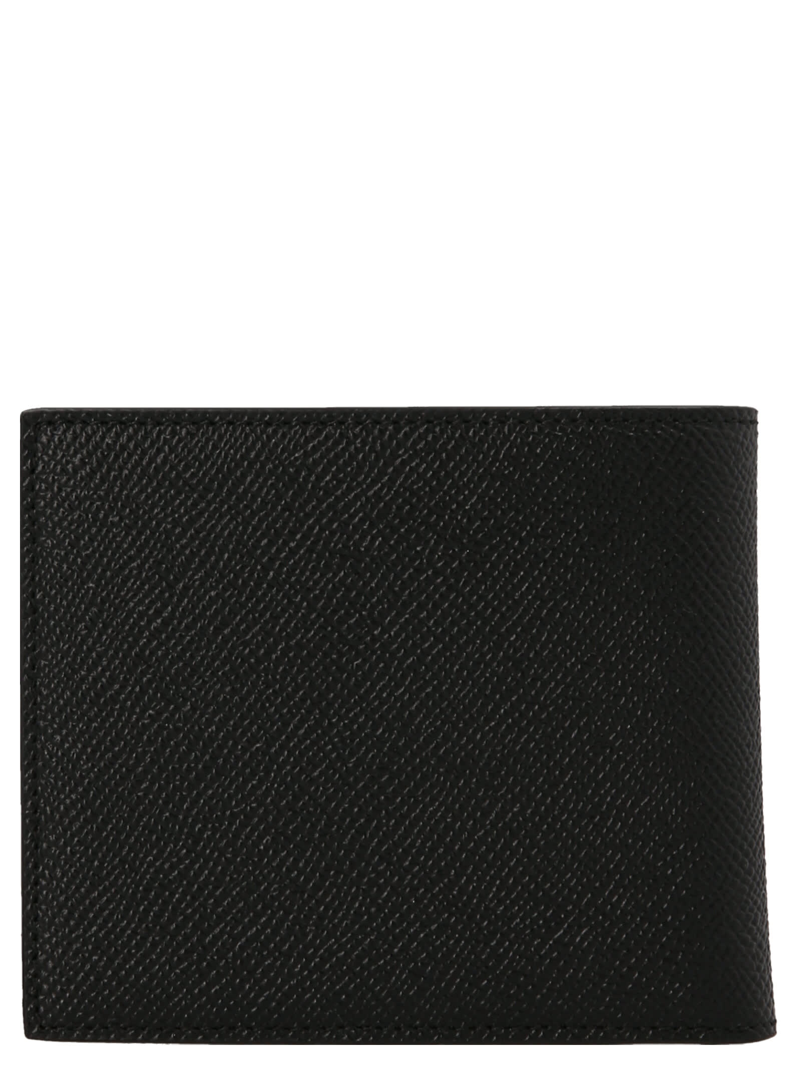 Shop Dolce & Gabbana Logo Plaque Wallet In Black