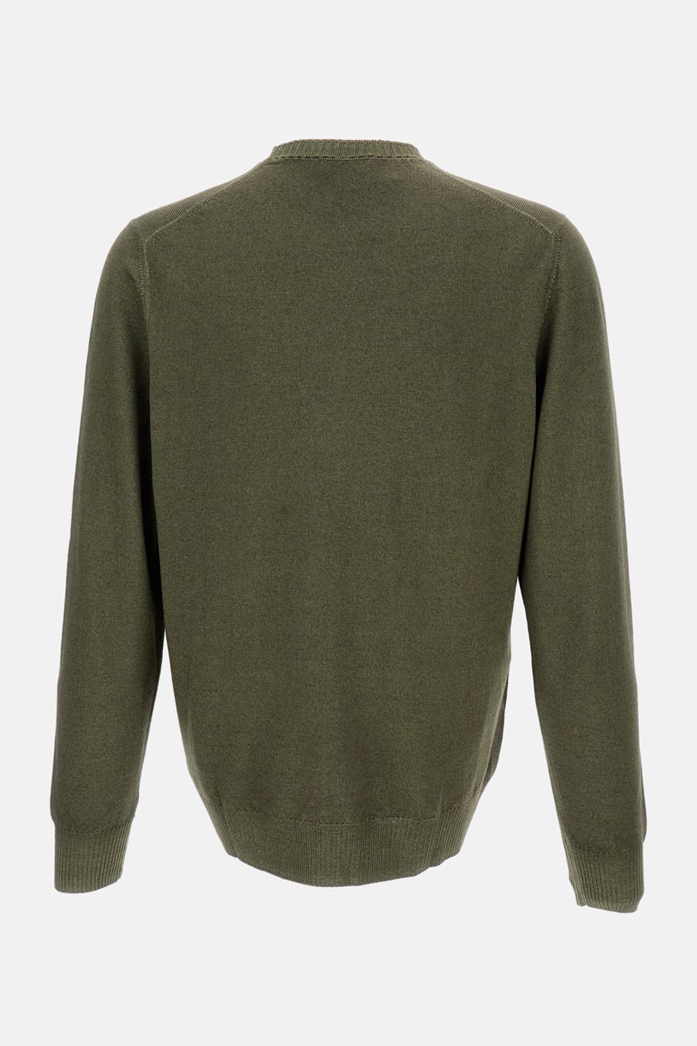 Fay Crew Neck Sweater In Green