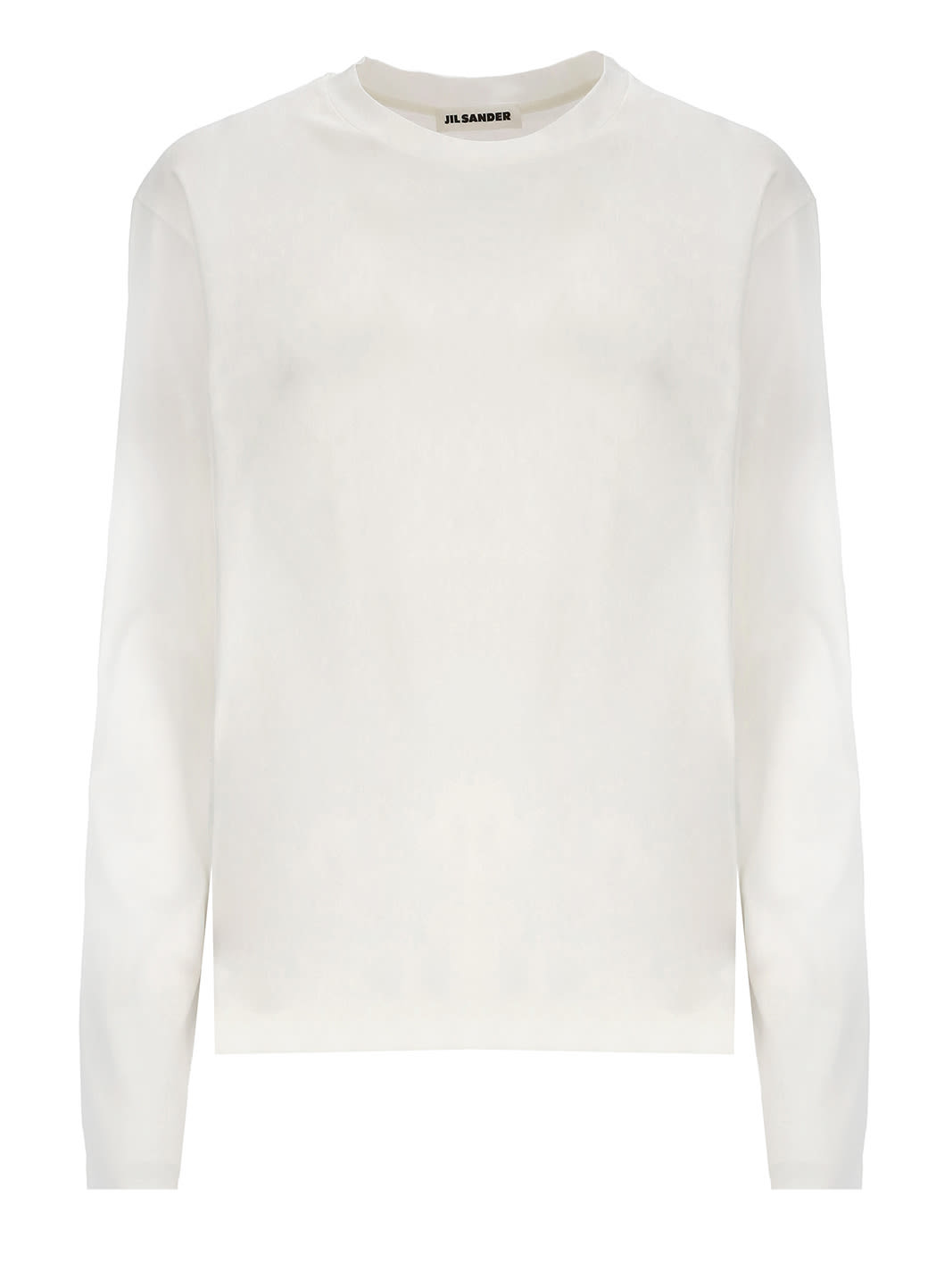 Shop Jil Sander Cotton T-shirt In Bianco