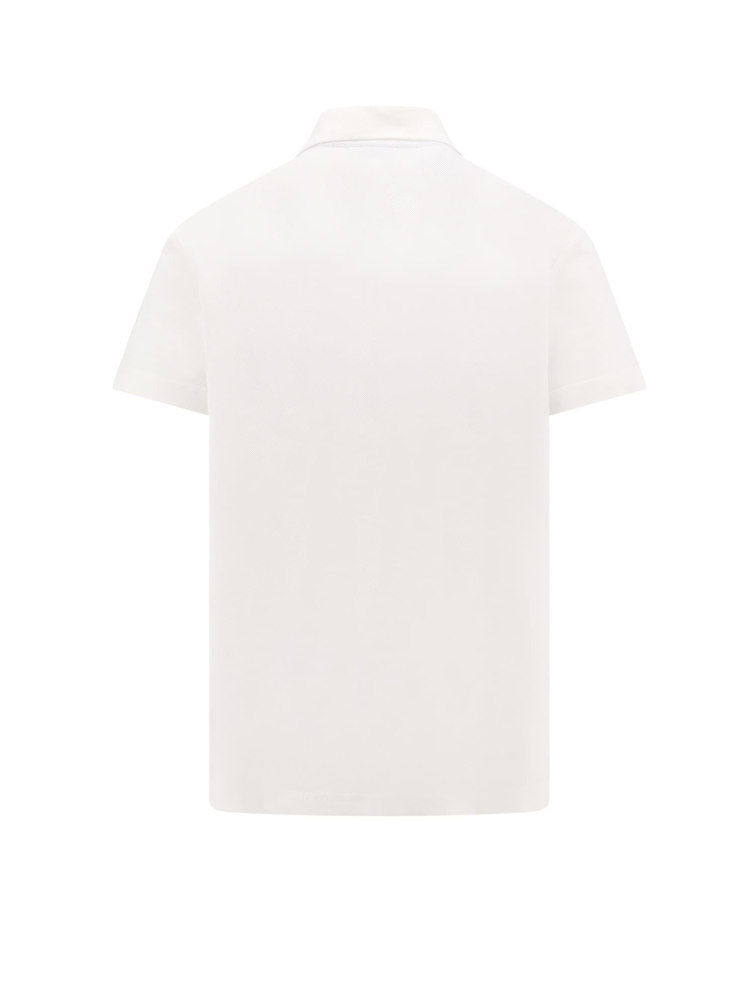 Shop Burberry Polo Shirt In Bianco