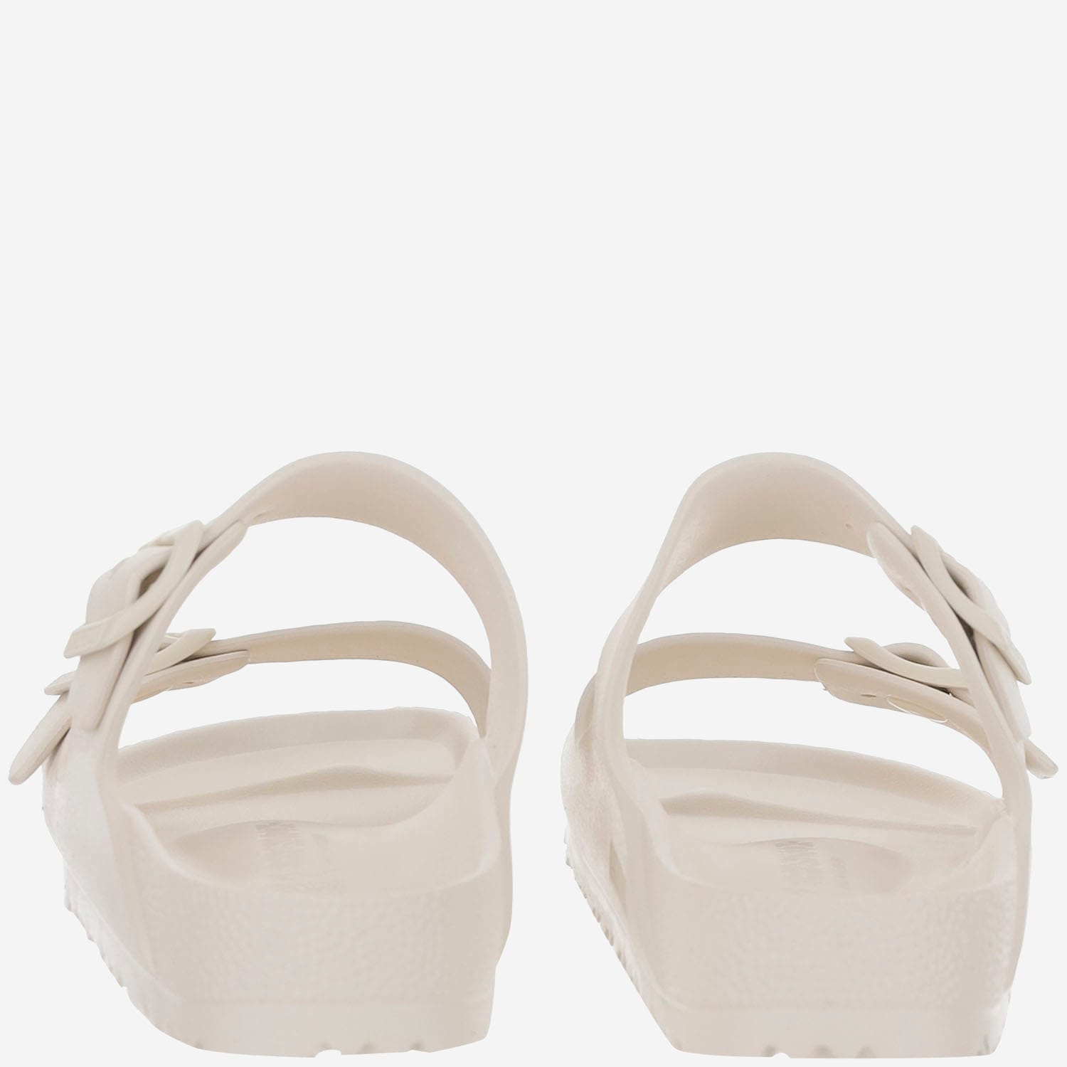 Birkenstock Arizona Eva Womens Slip On Buckle Slide Sandals In Eggshell