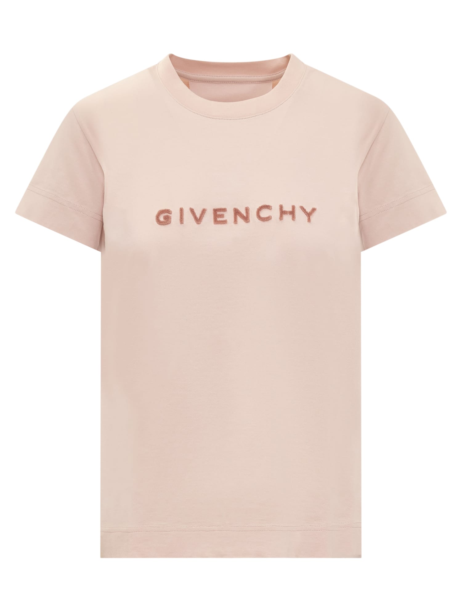 Shop Givenchy 4g Tufting Cotton T-shirt In Pink