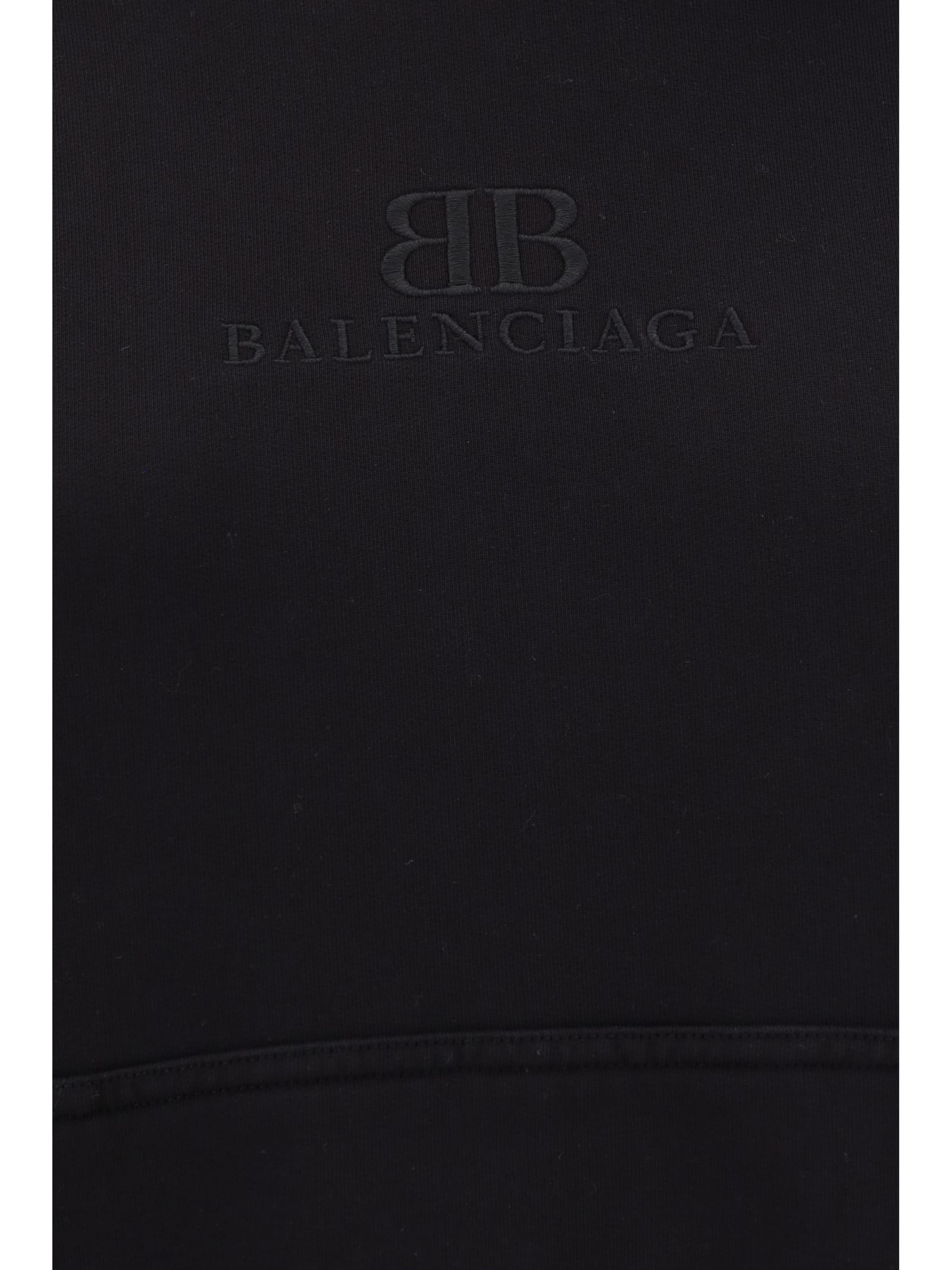 Shop Balenciaga Hoodie In Wash Black/wash Blk