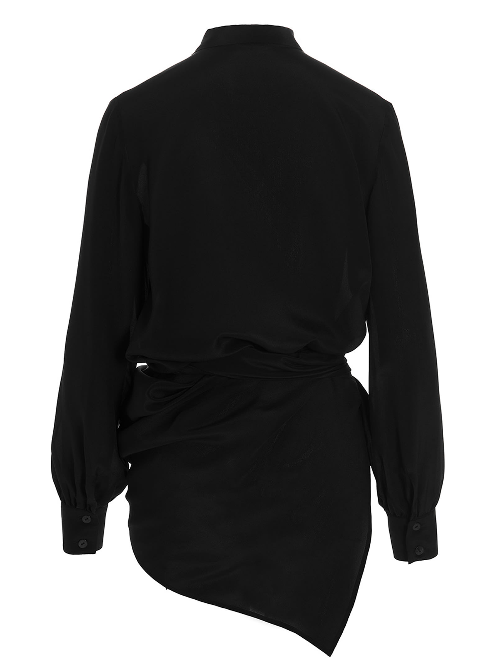 Shop Di.la3 Pari' Asymmetric Shirt In Black