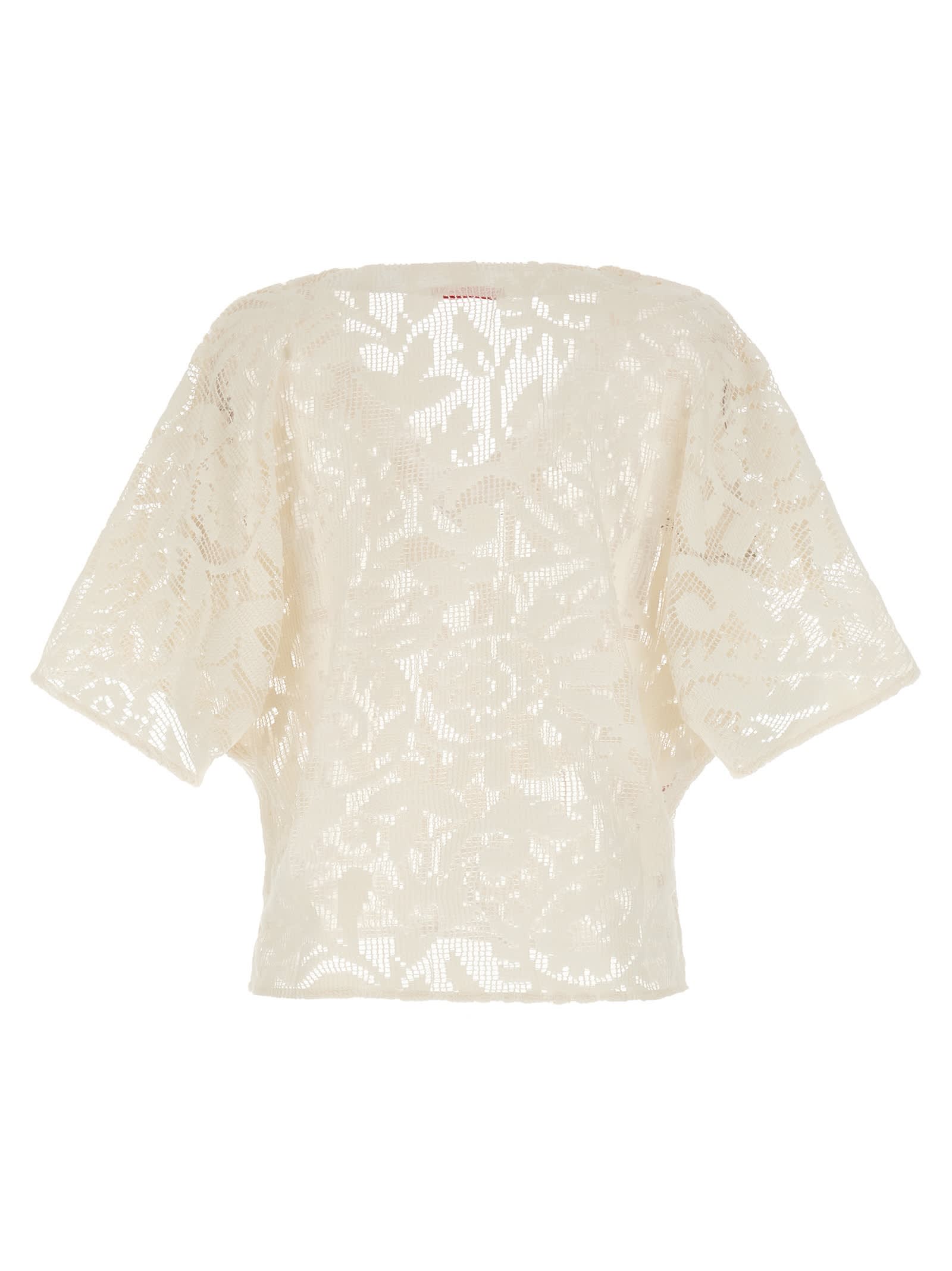 Pin Up Stars Pin-up Stars Macramé Blouse