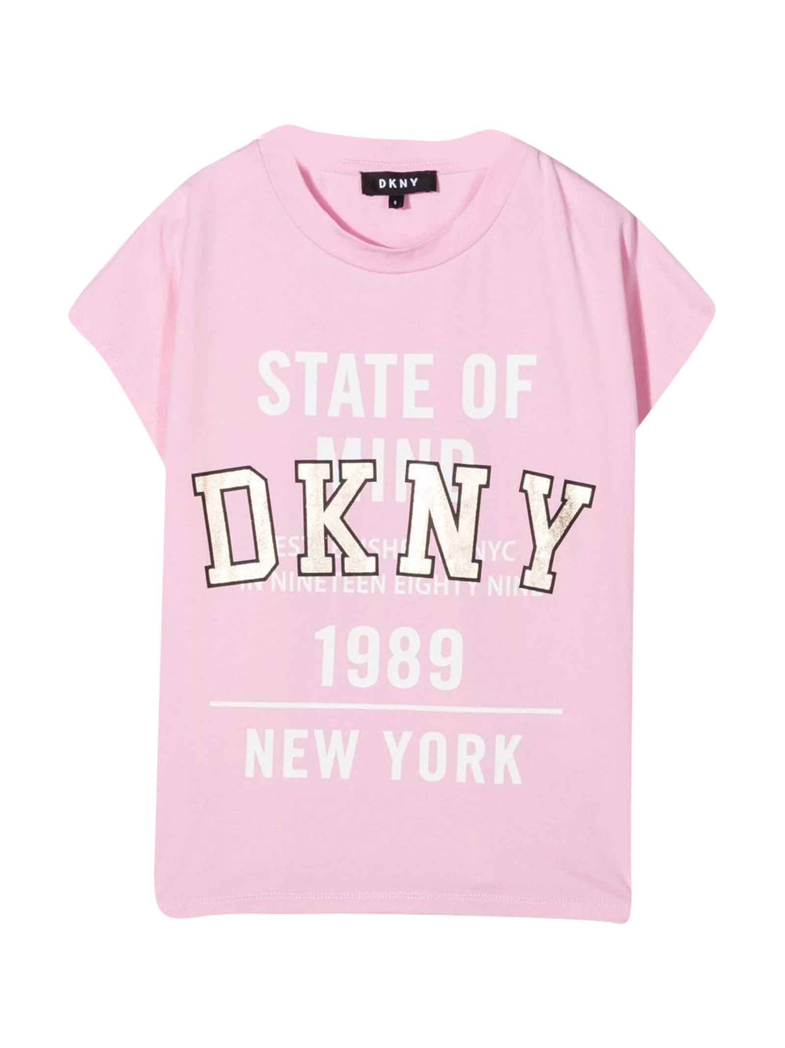 DKNY Pink T-shirt Teen Unisex