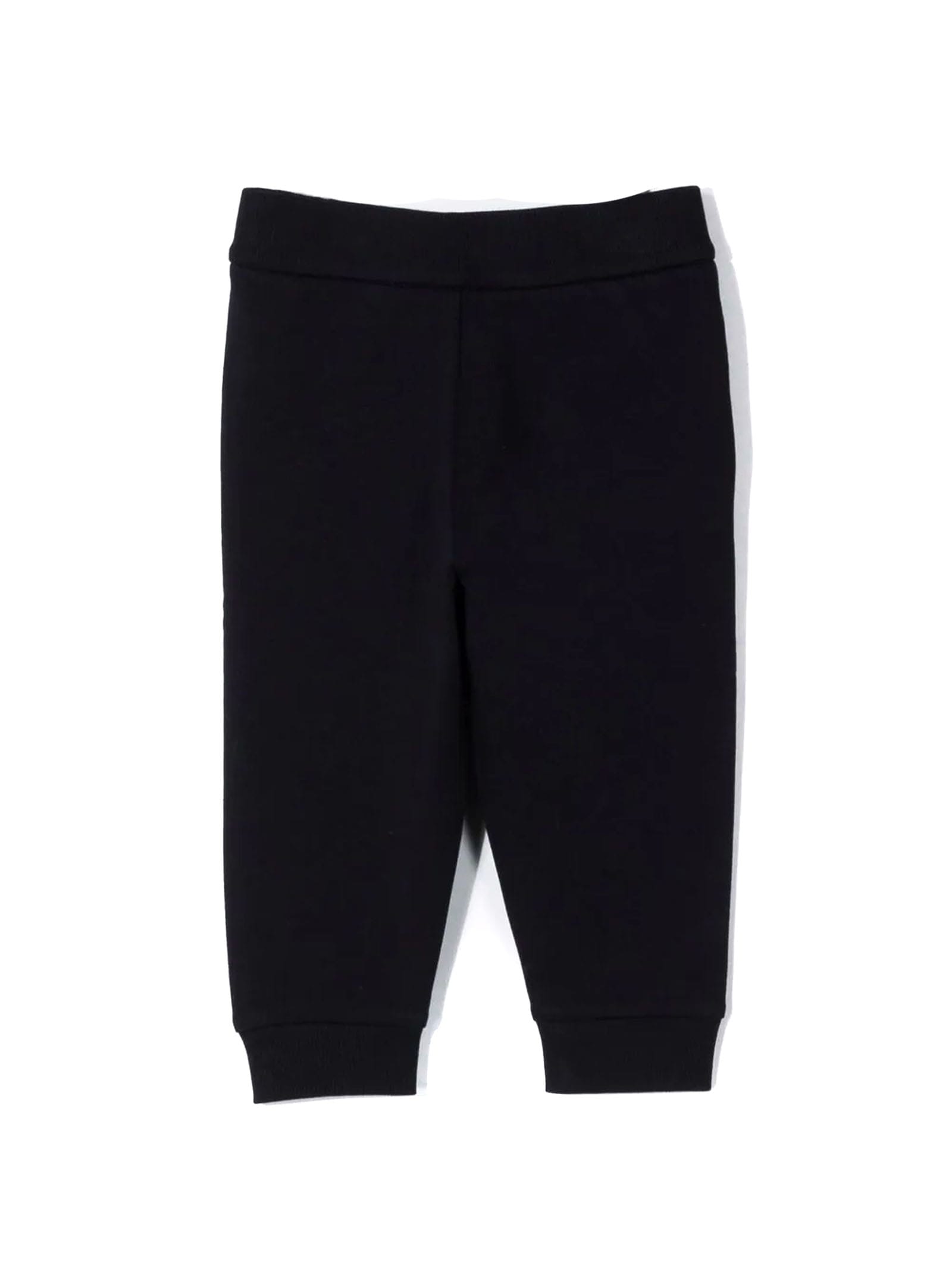 Shop Moncler Navy-blue Cotton-blend Track Pants