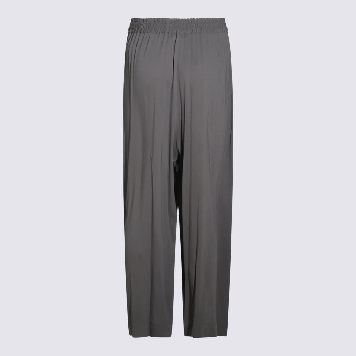 Fabiana Filippi Relaxed Fit Pleated Trousers Full Length In Gray