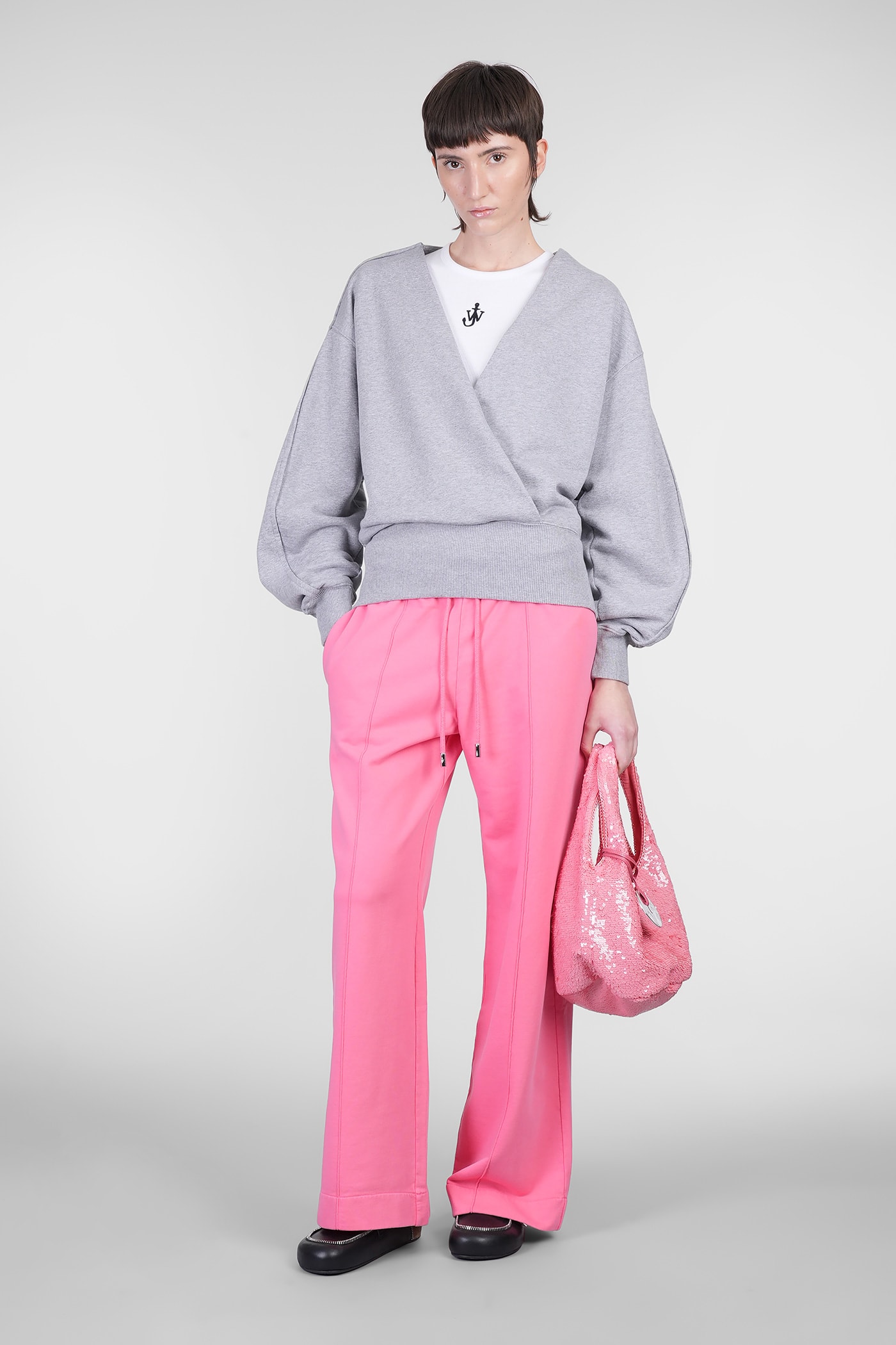 Jw Anderson Pants In Rose-pink Cotton