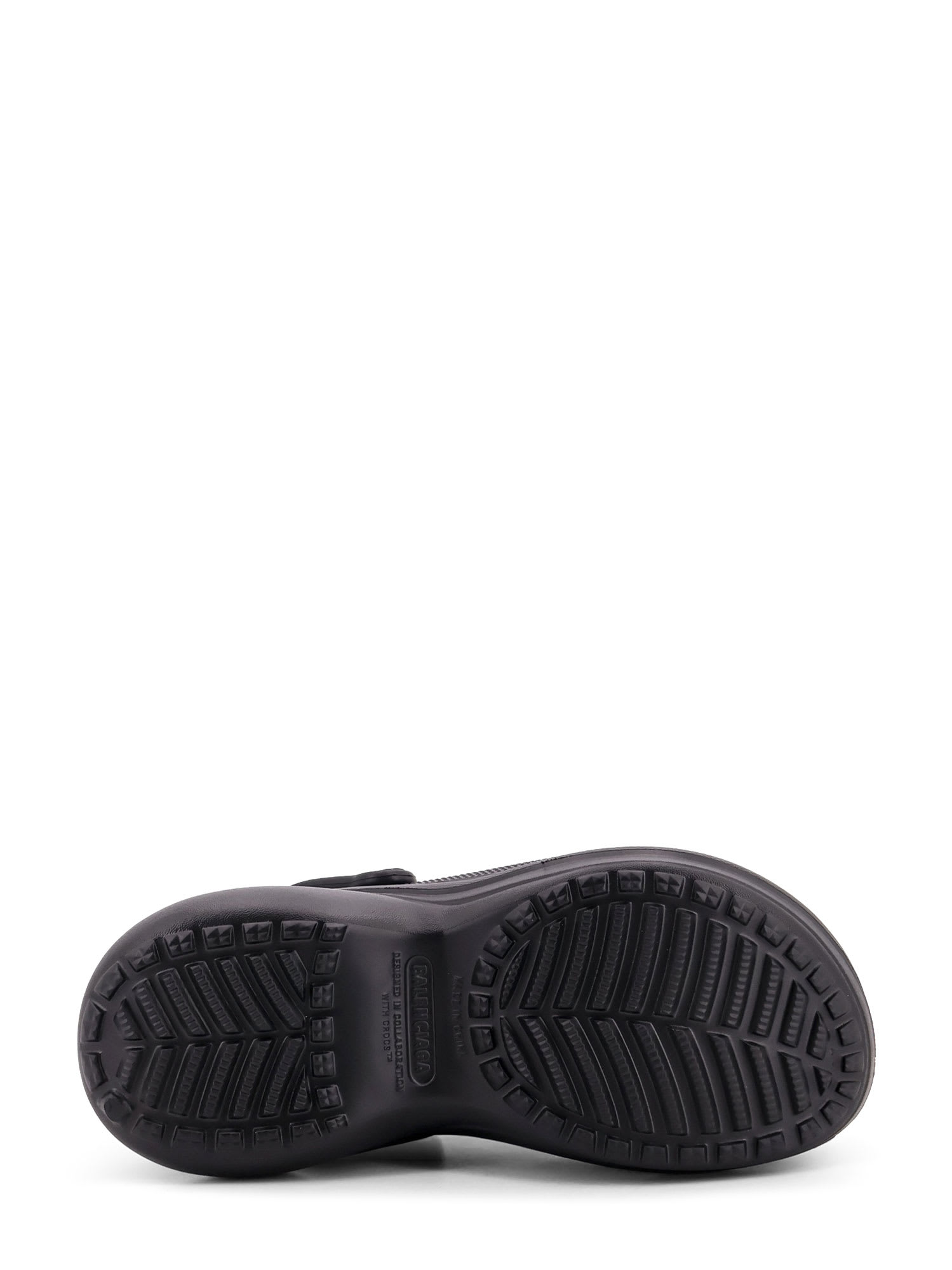 Balenciaga Mule Crocs Con Iconici Charm Jibbitz Rimovibili In Black