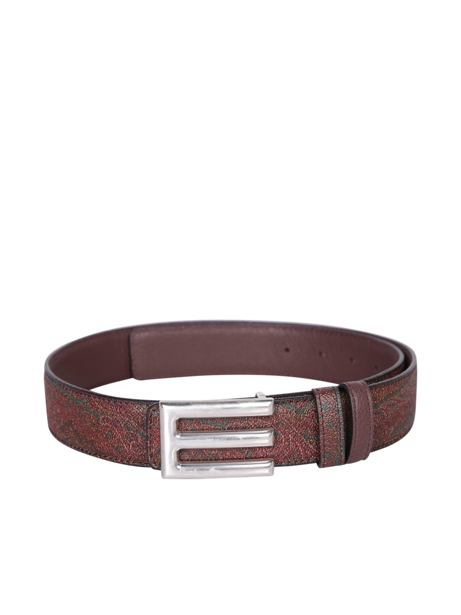 Shop Etro Arnica Paisley Multicolor/brown Belt