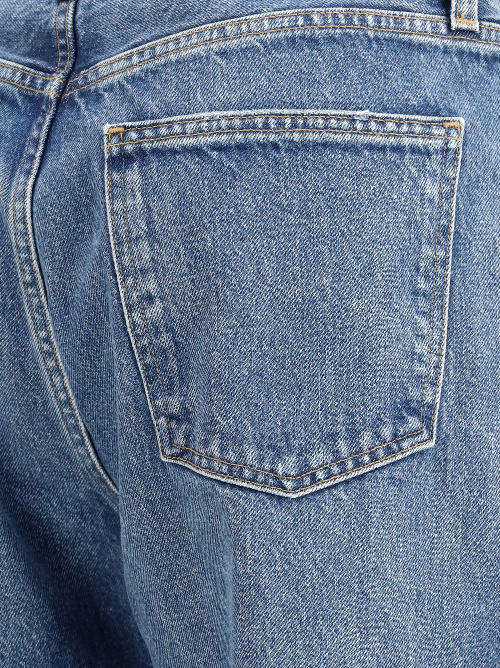 Agolde Luna Curved Leg Jeans In Blue