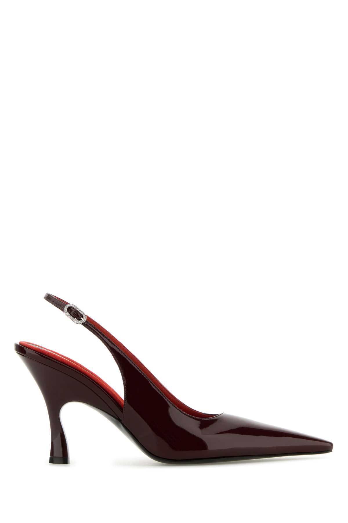 Shop Stella Mccartney Burgundy Leather Elsa Pumps In Bordeaux