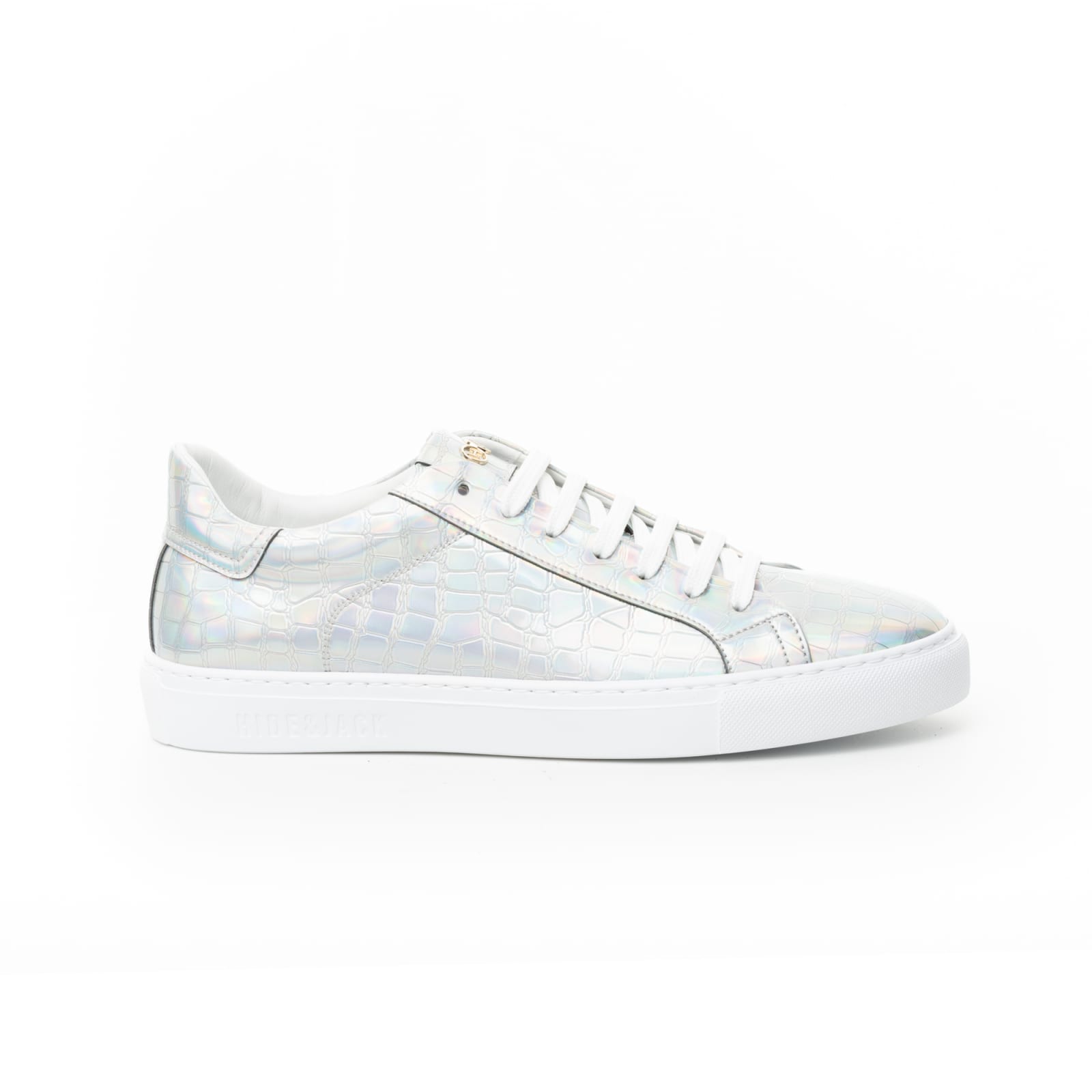 Hide & Jack Low Top Sneaker - Essence Glamour Silver White