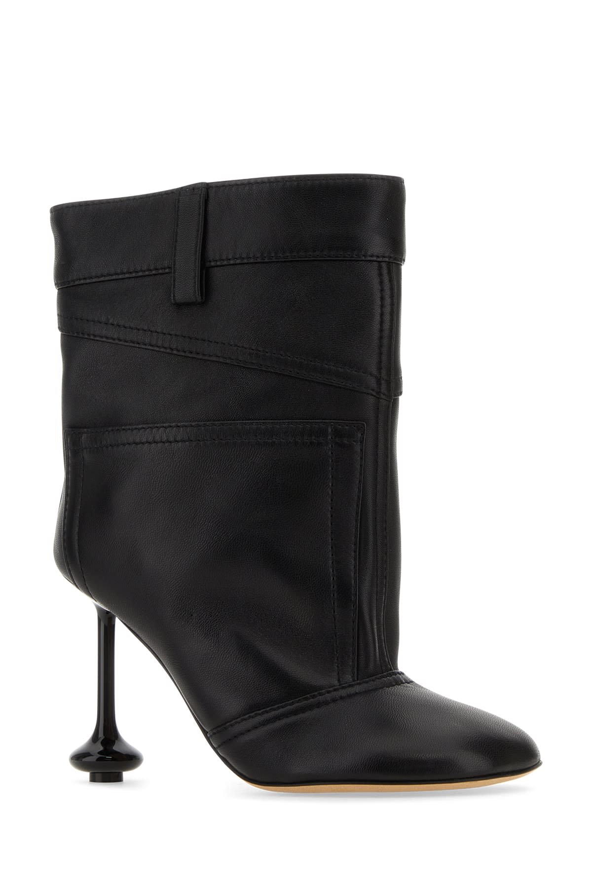 Shop Loewe Toy Panta Ankle Boot 90 In Black