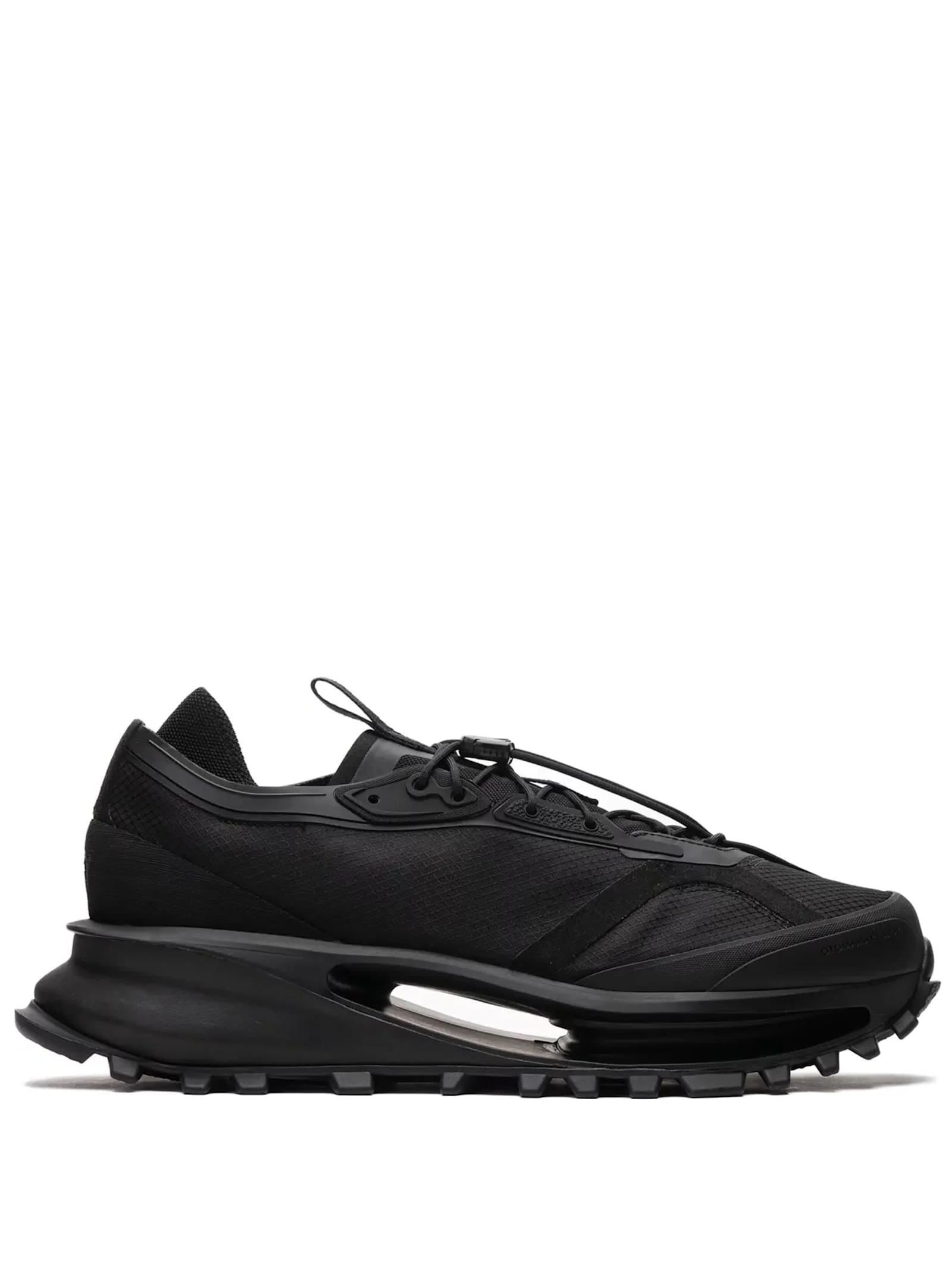Y-3 Black Sneakers With Sole And Lacing System In Black