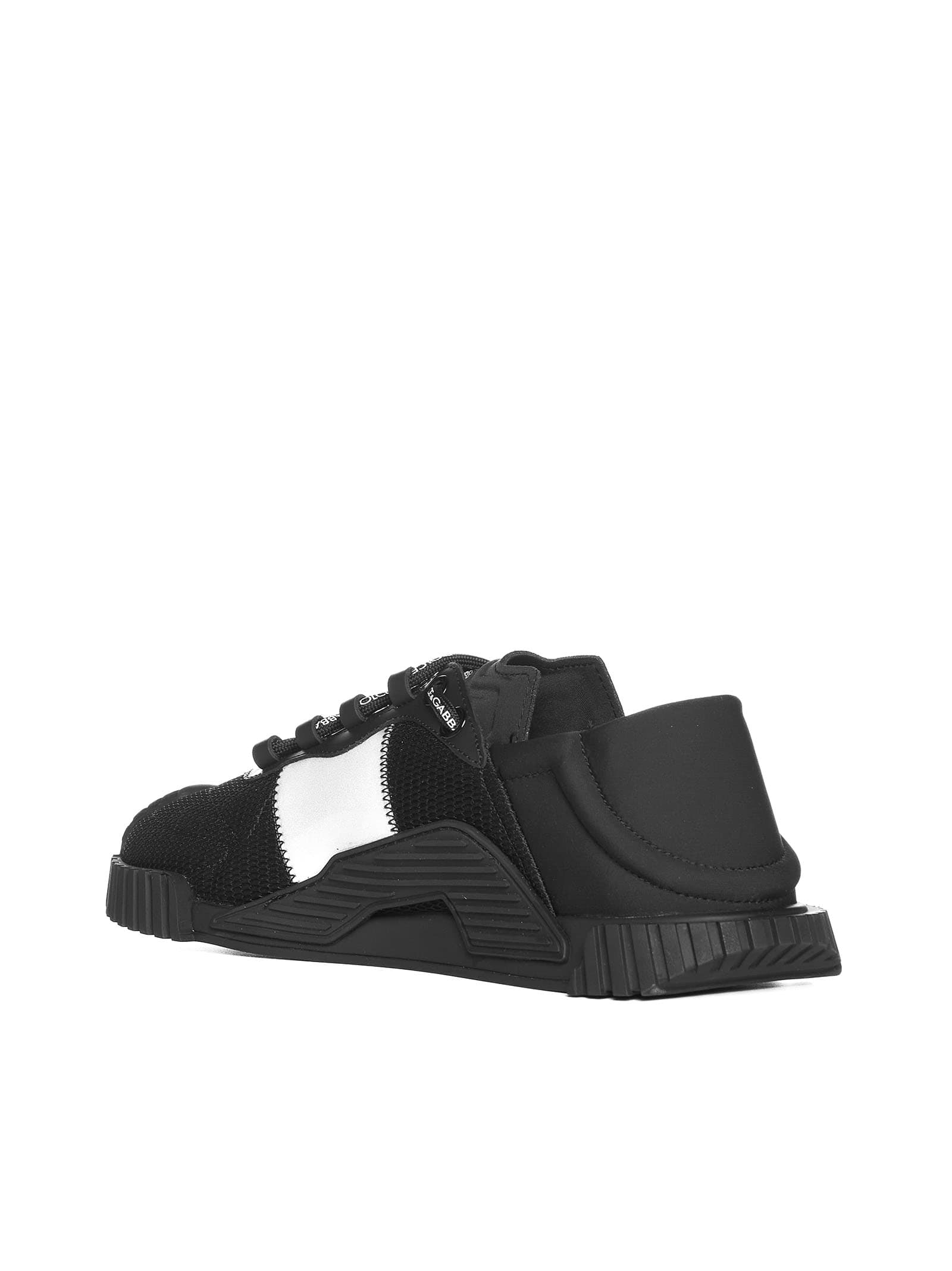 Shop Dolce & Gabbana Nylon Blend Ns1 Sneakers In Black
