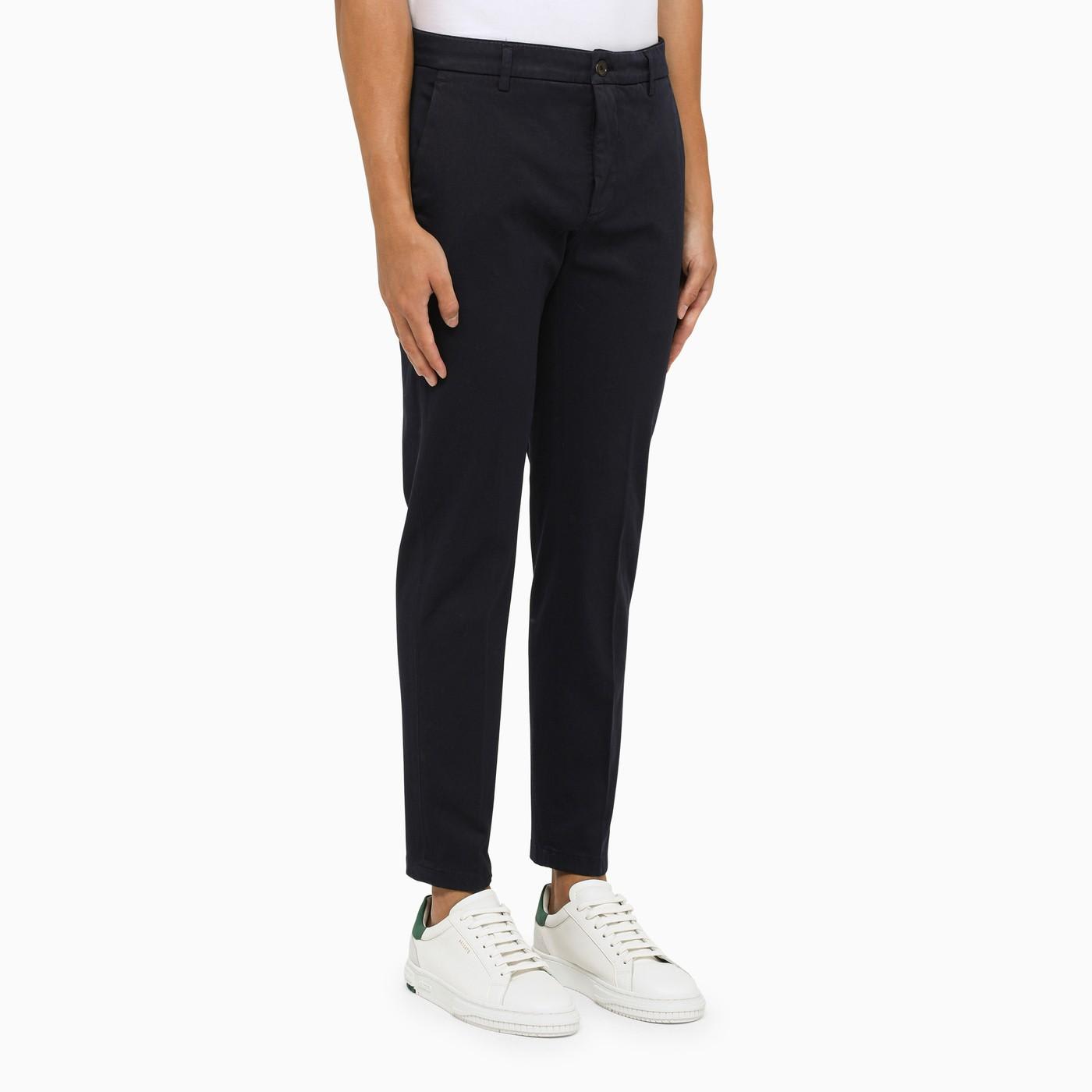 Shop Department Five Navy Stretch Cotton Chinos