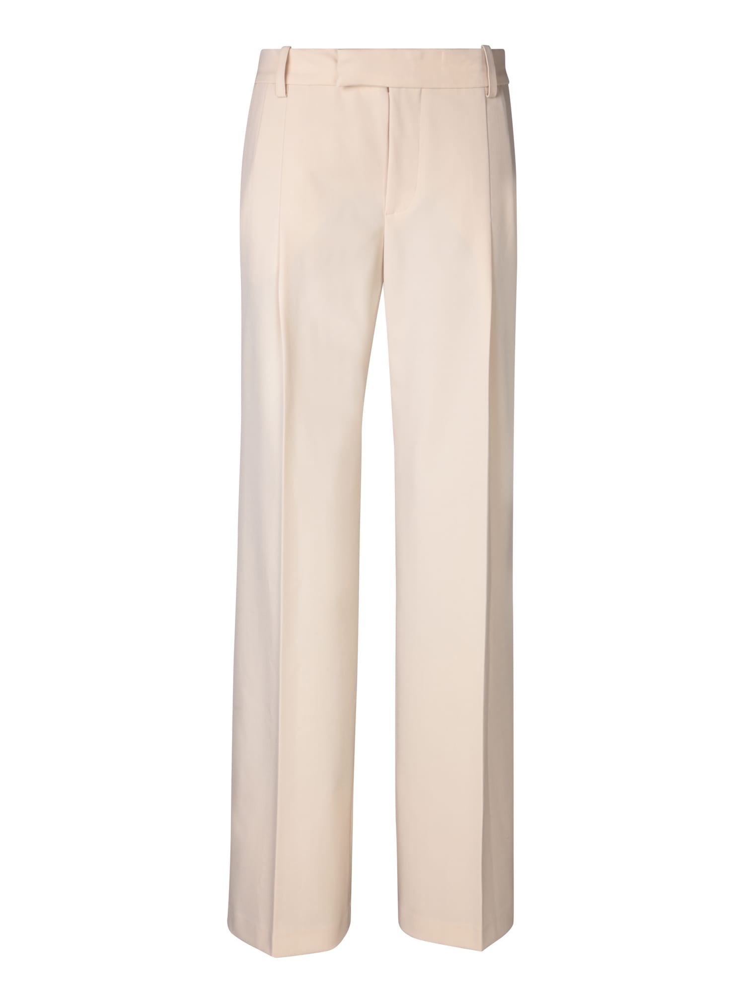 FEDERICA TOSI WIDE WOOL PANTS IN BUTTER