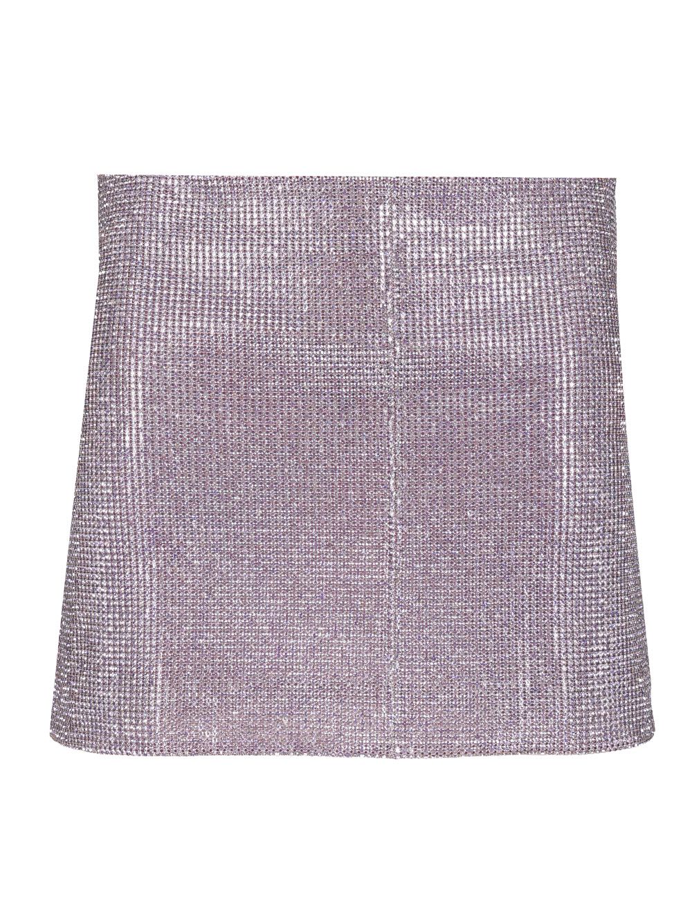 Metallic Mesh Skirt