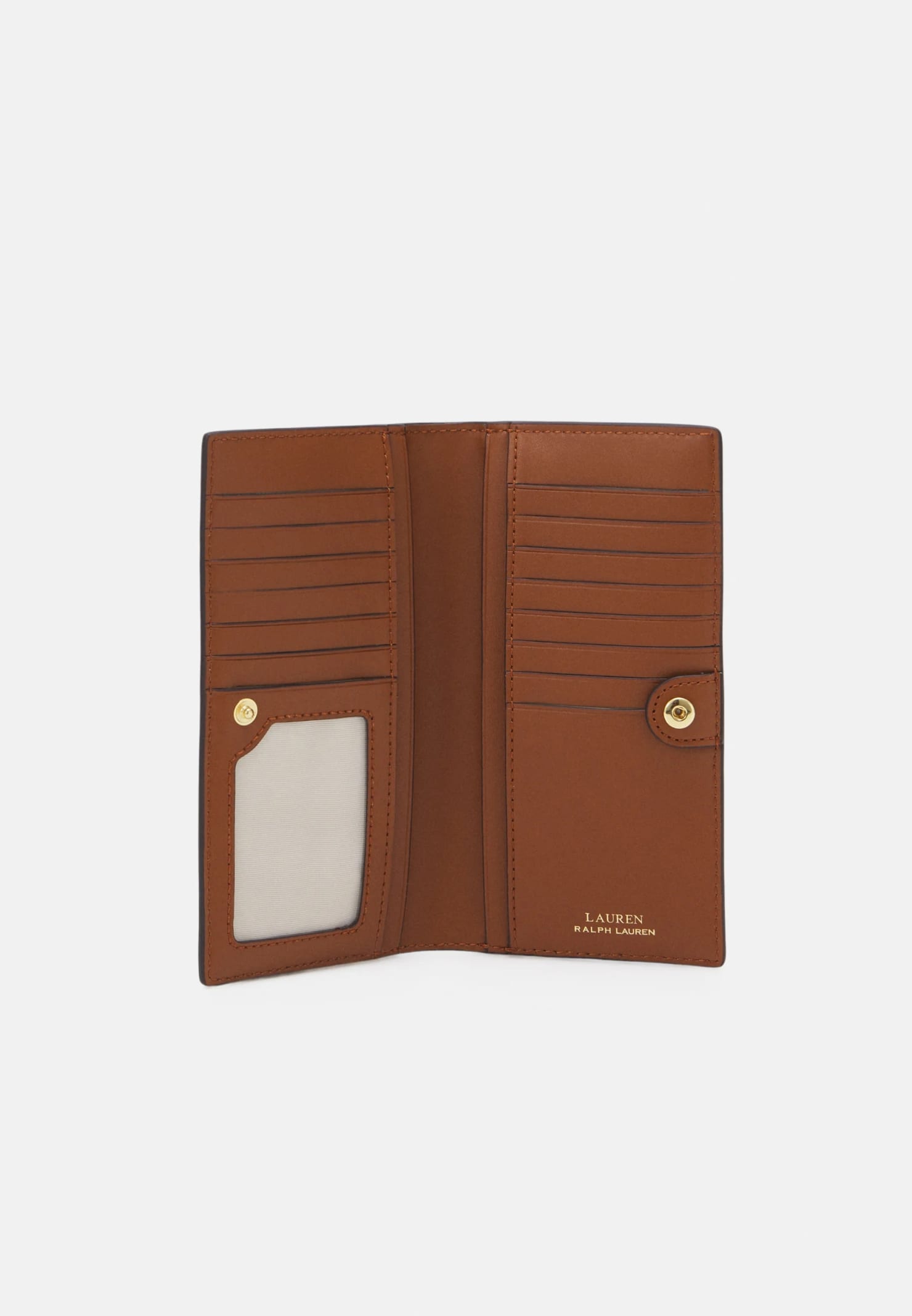 Shop Polo Ralph Lauren Slim Wallet Wallet Medium In Brown