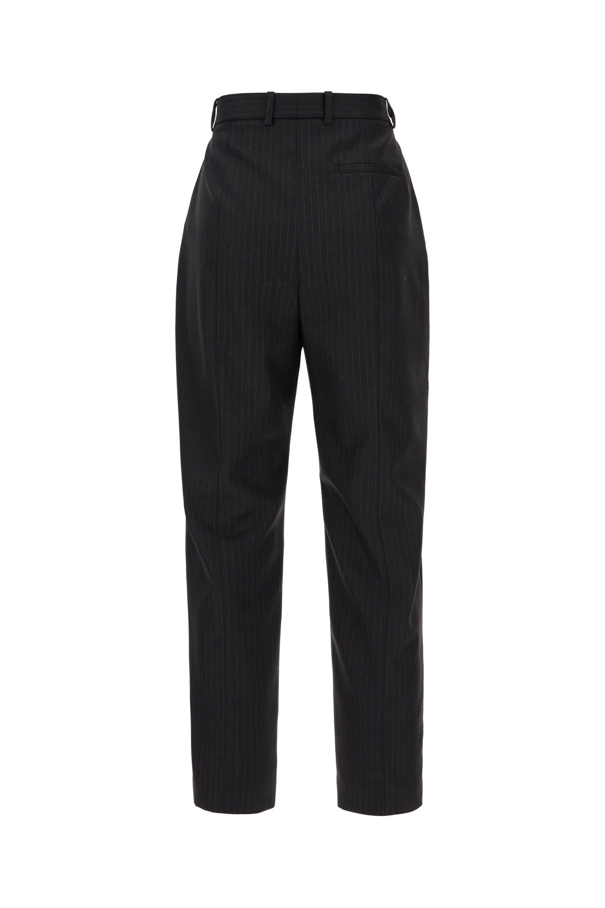 Shop Alexander Mcqueen Embroidered Wool Pants In Grey