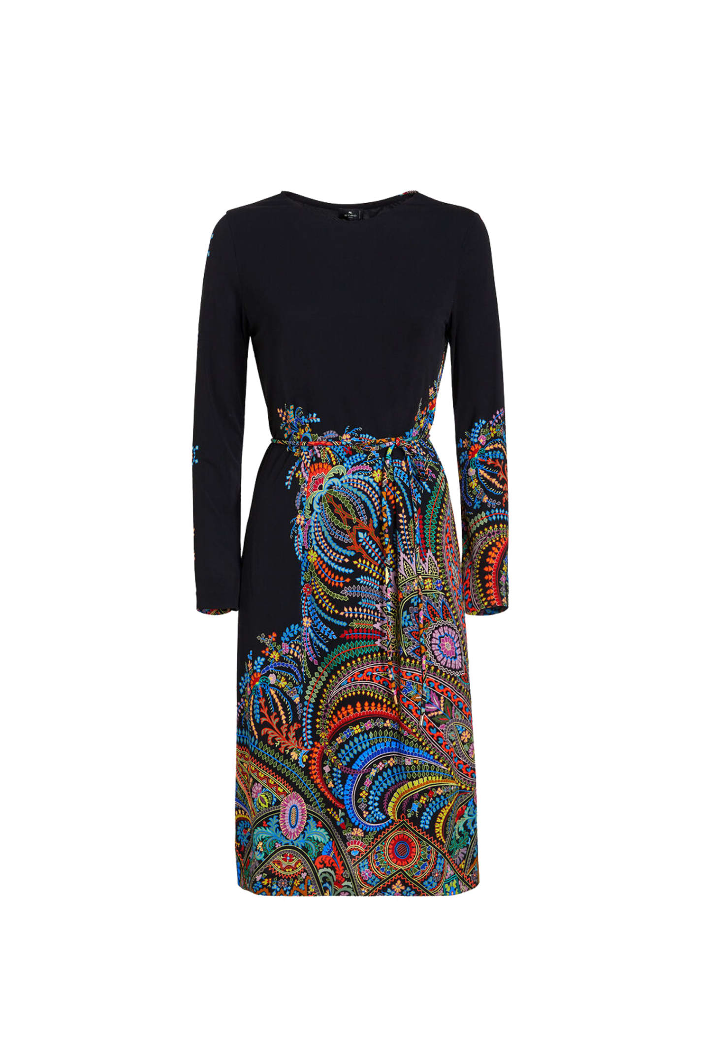 Etro Jersey Dress With Leafy Floral Pattern