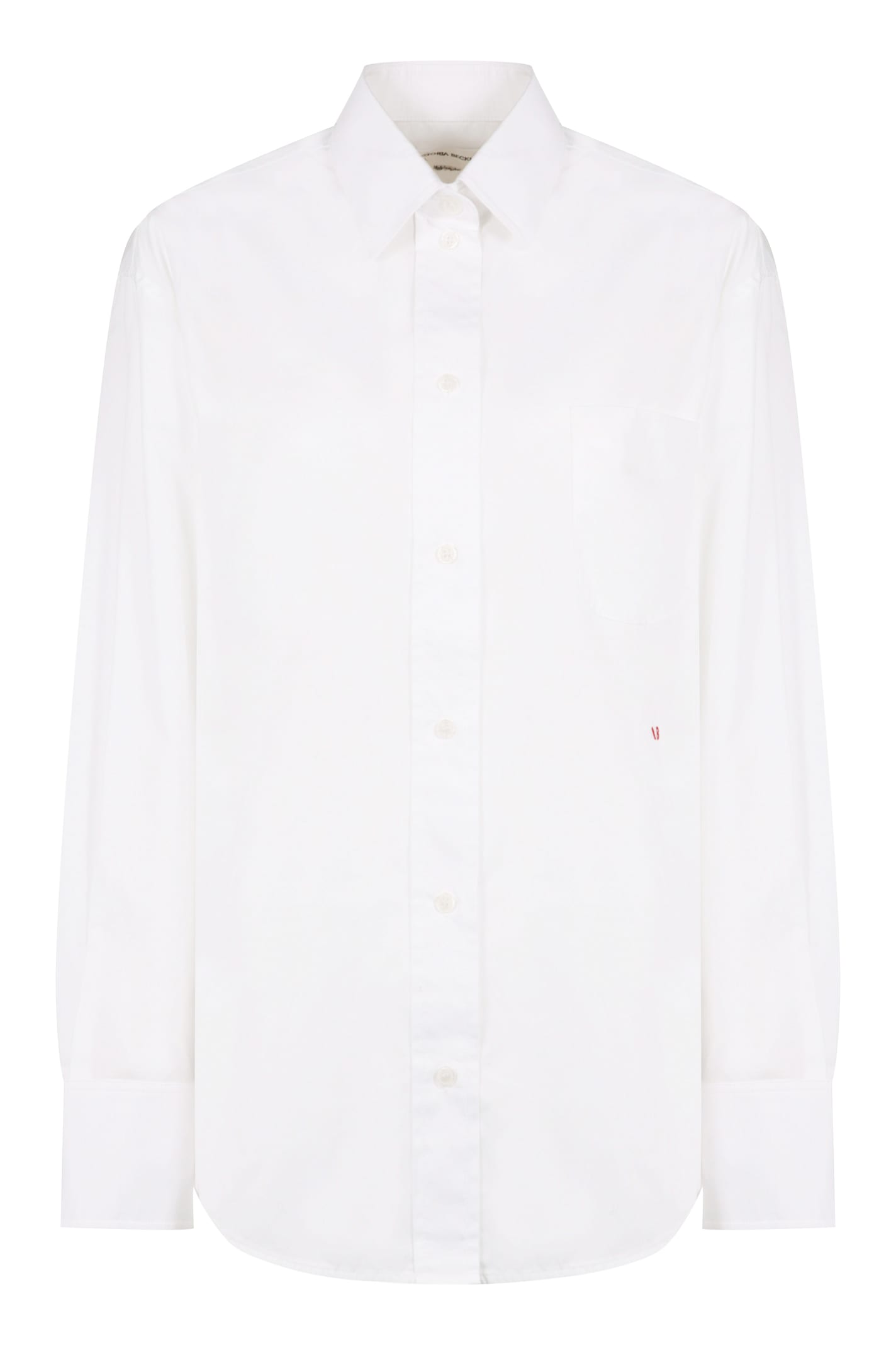 Victoria Beckham Hemd Mit Tiefen Schultern In White