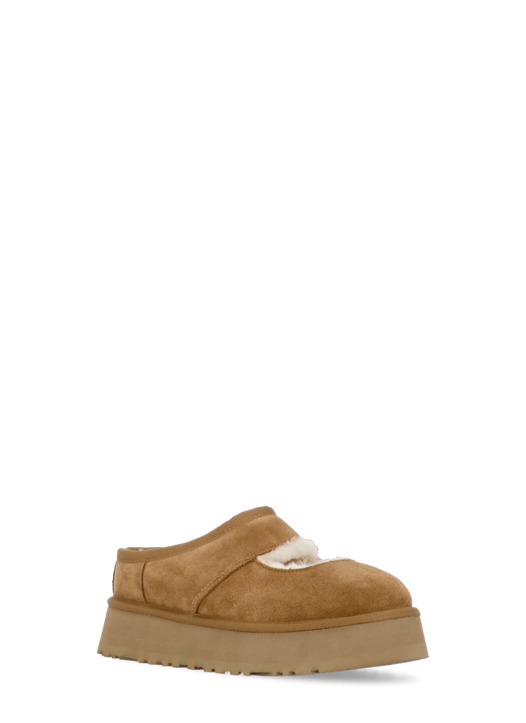 Ugg Bea Mary Jane Suede Flatform Chestnut In Brown