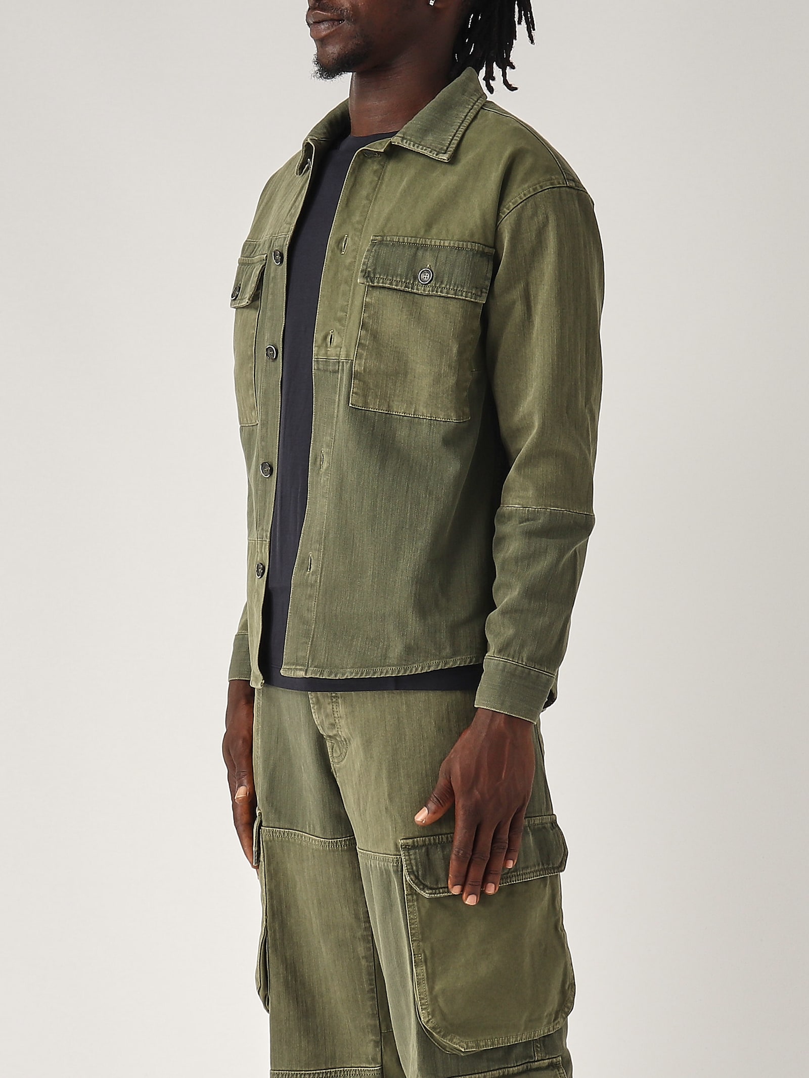 Shop Nine In The Morning Overshirt Shirt In Verde