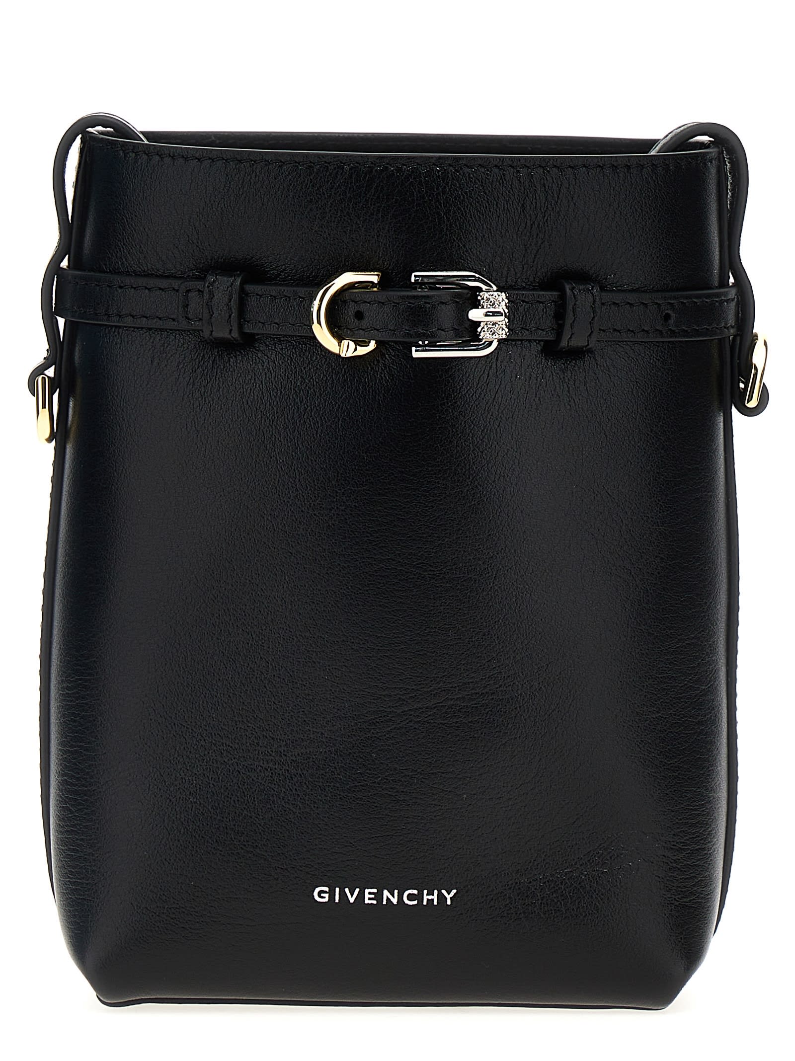 Shop Givenchy Voyou Crossbody Bag In Black