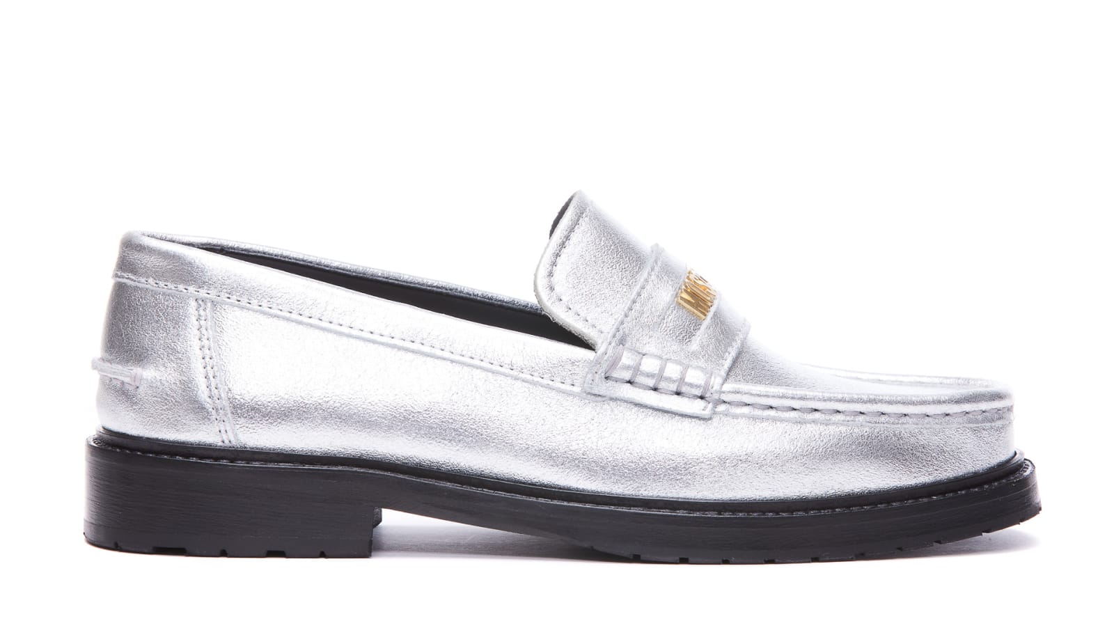 MOSCHINO LETTERING LOGO LOAFERS