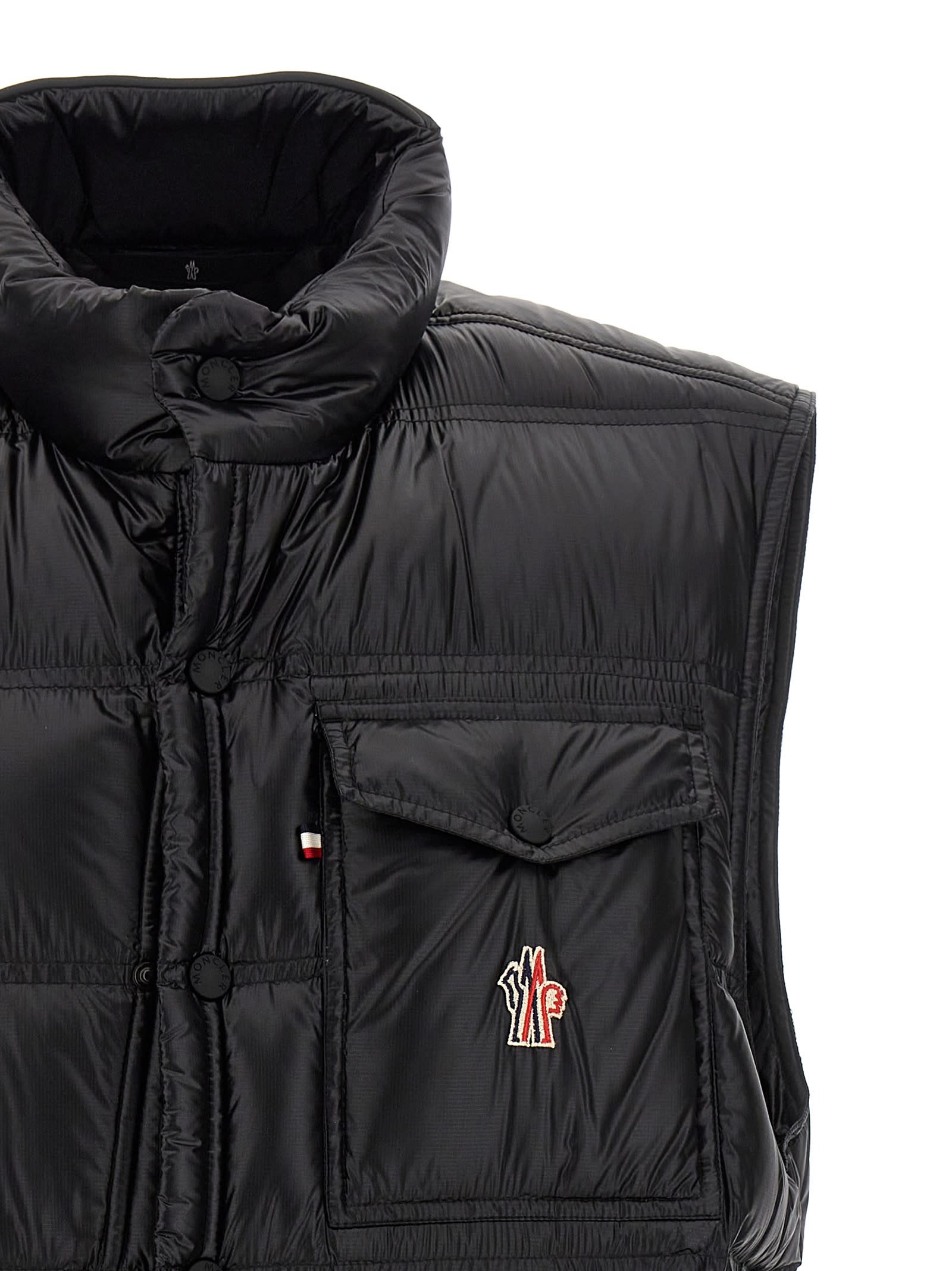 Shop Moncler Nantu Vest In Black
