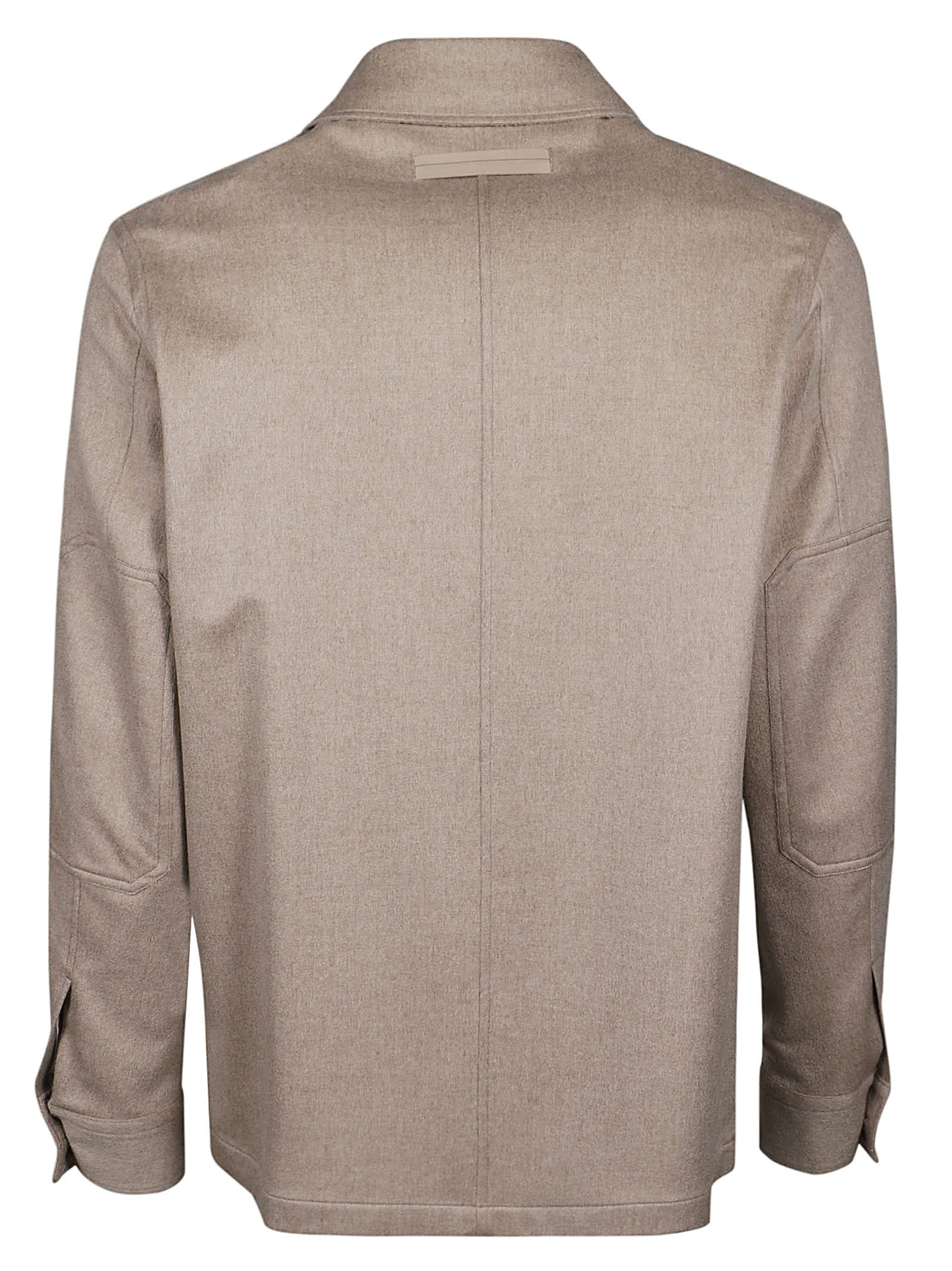 Shop Zegna Oasi Cashmere Overshirt In G Taupe