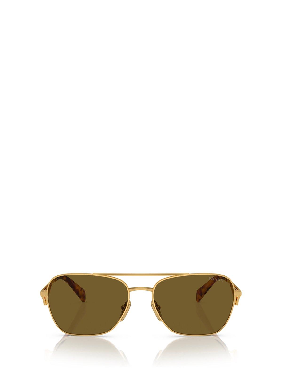 Prada Symbole Round Women's Sunglasses, Pr A50s In 5ak01t Gold