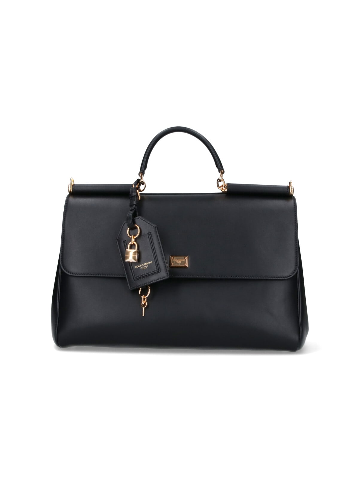 Dolce & Gabbana My Sicily Large Handbag In Black