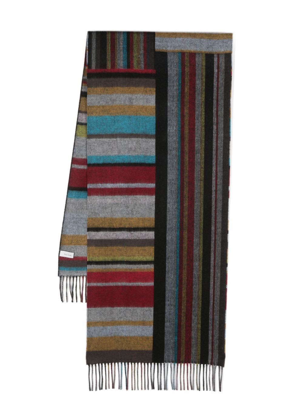 Shop Paul Smith Men Scarf Signature Mash Up In Multi