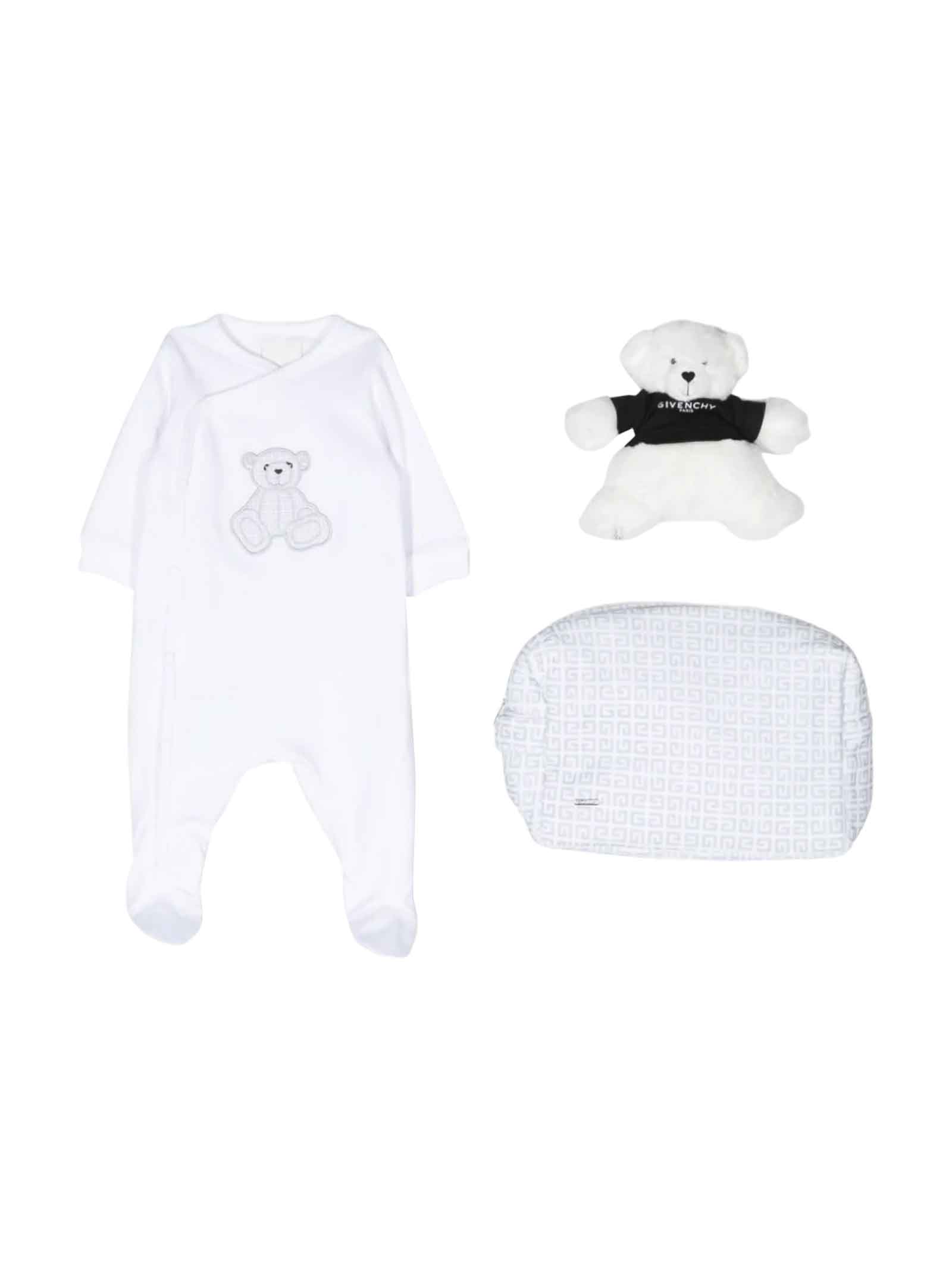 Givenchy White Set Baby Unisex In Bianco