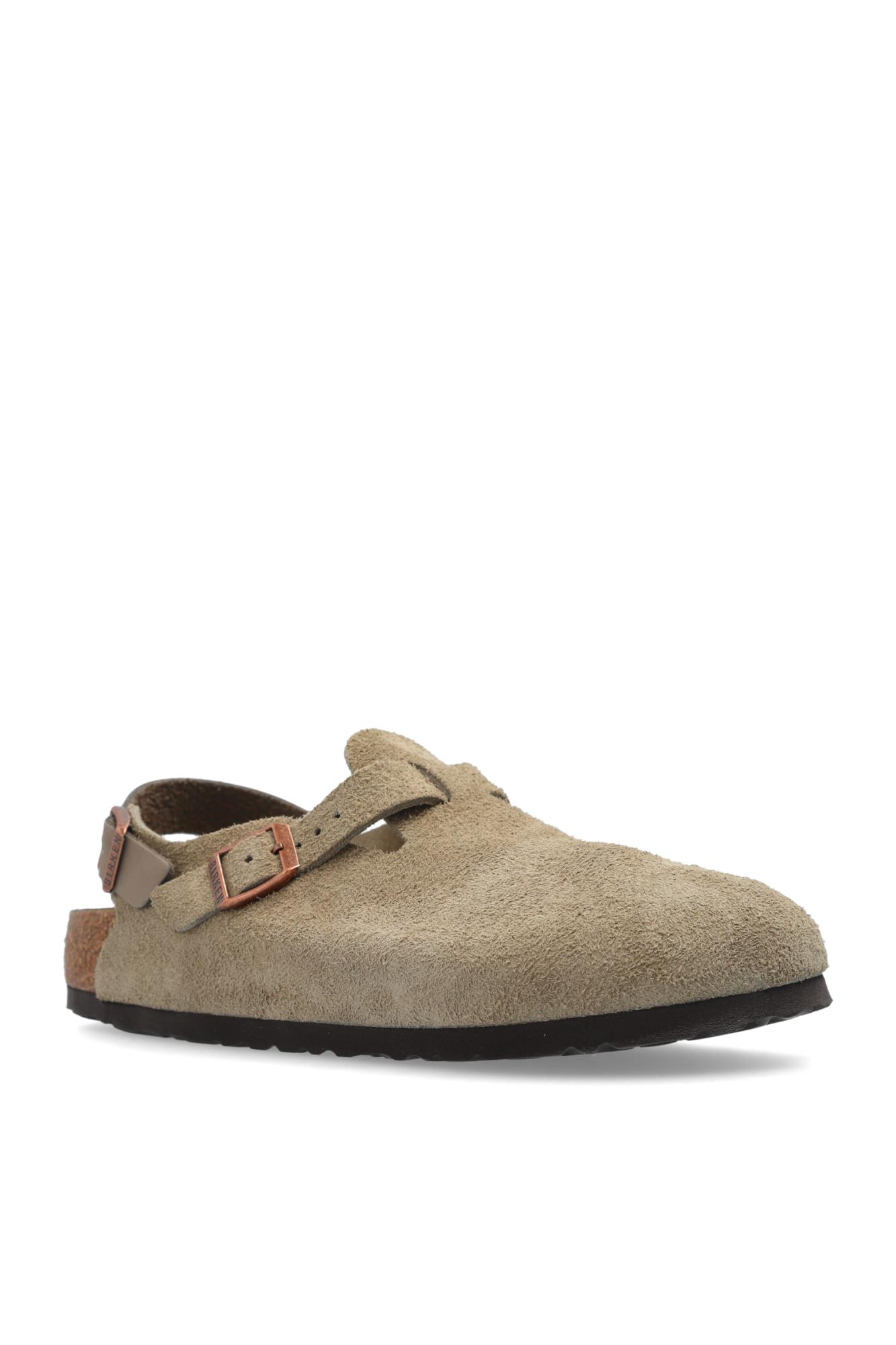 Birkenstock Ciabatta Tokio Taupe Suede Leather In Multi
