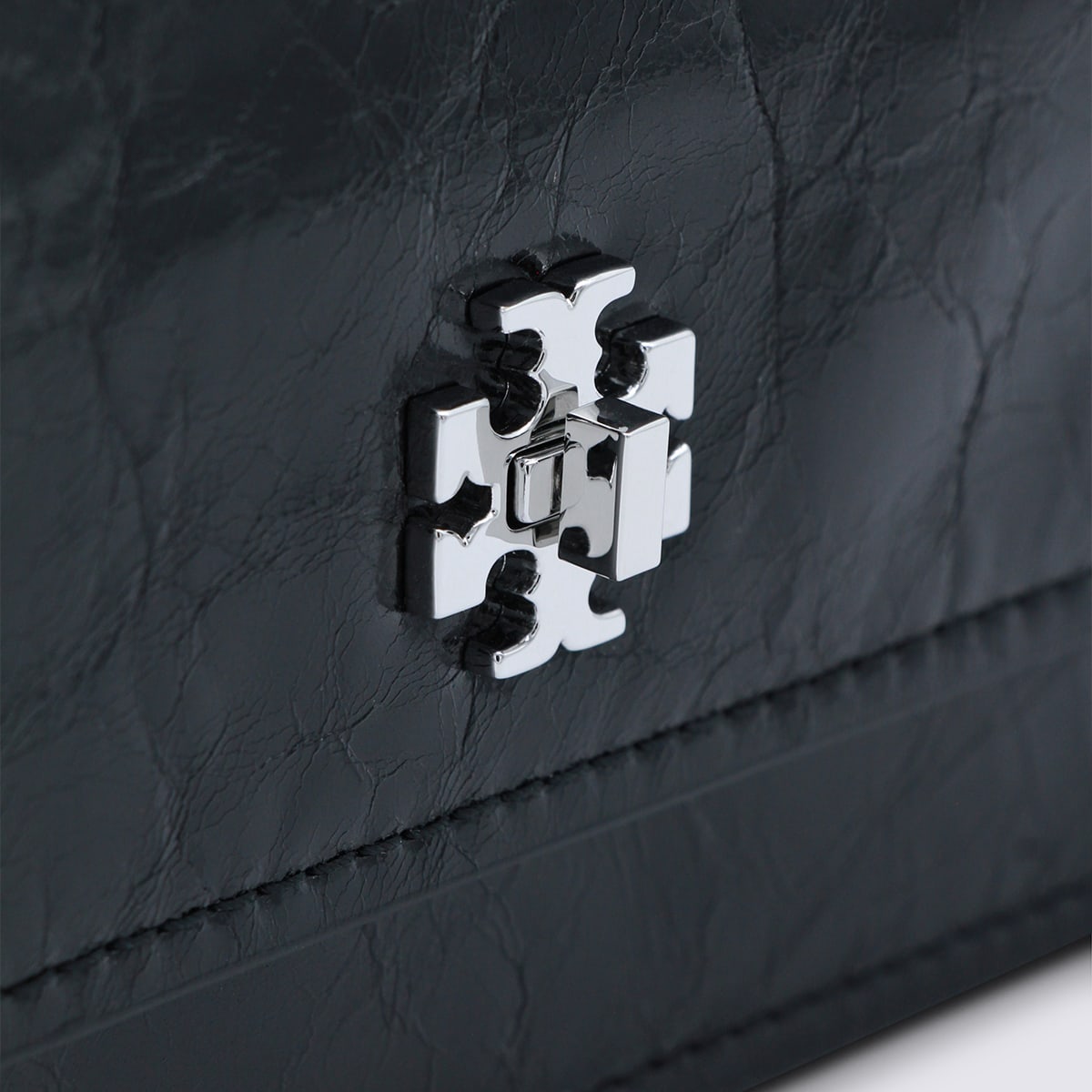 Tory Burch Black Leather Crossbody Bag In Black